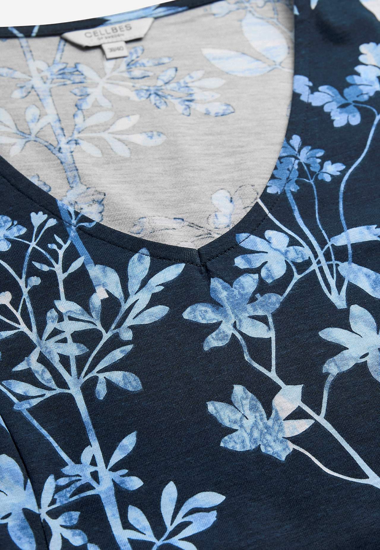 Met patroon jerseyjurk met zakken