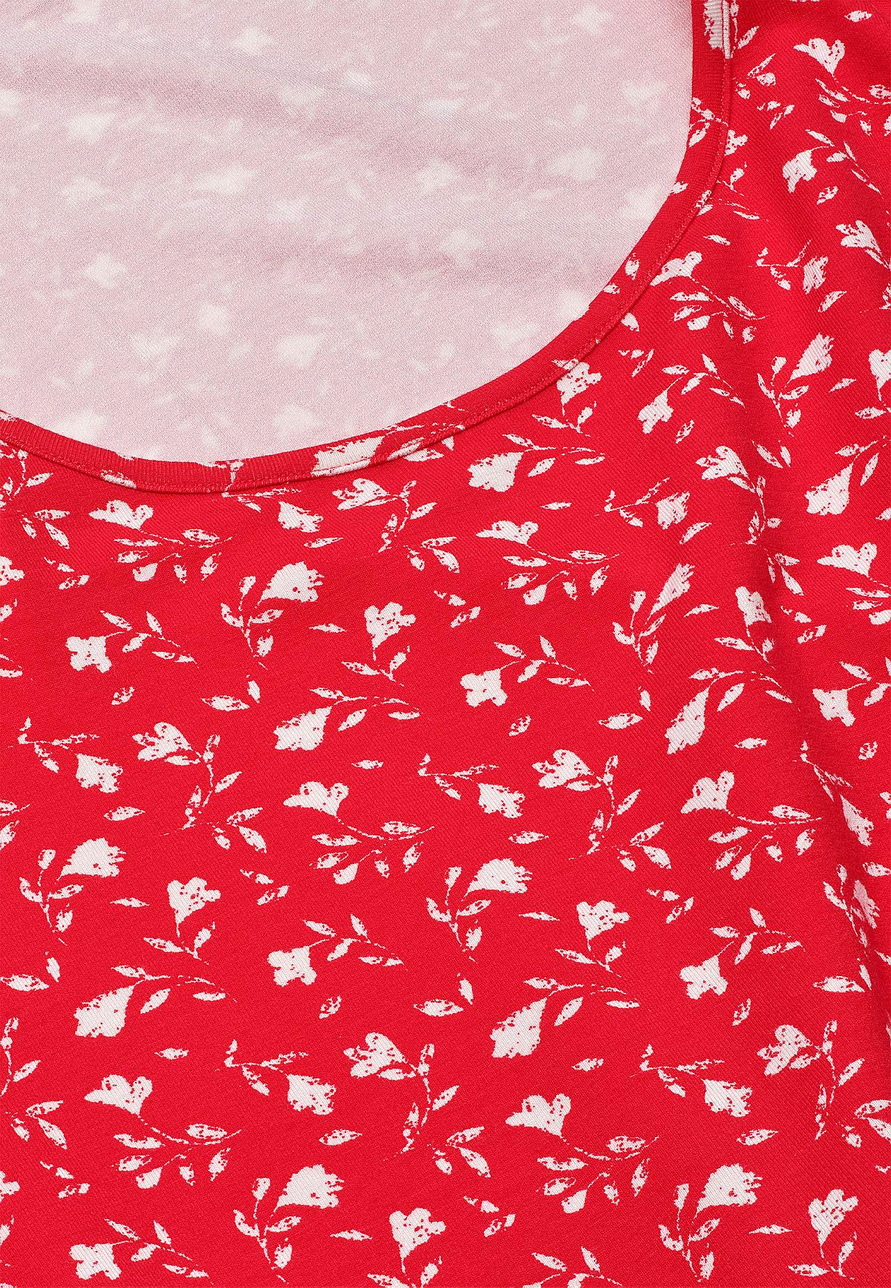 Jersey tuniek met een bloemenpatroon