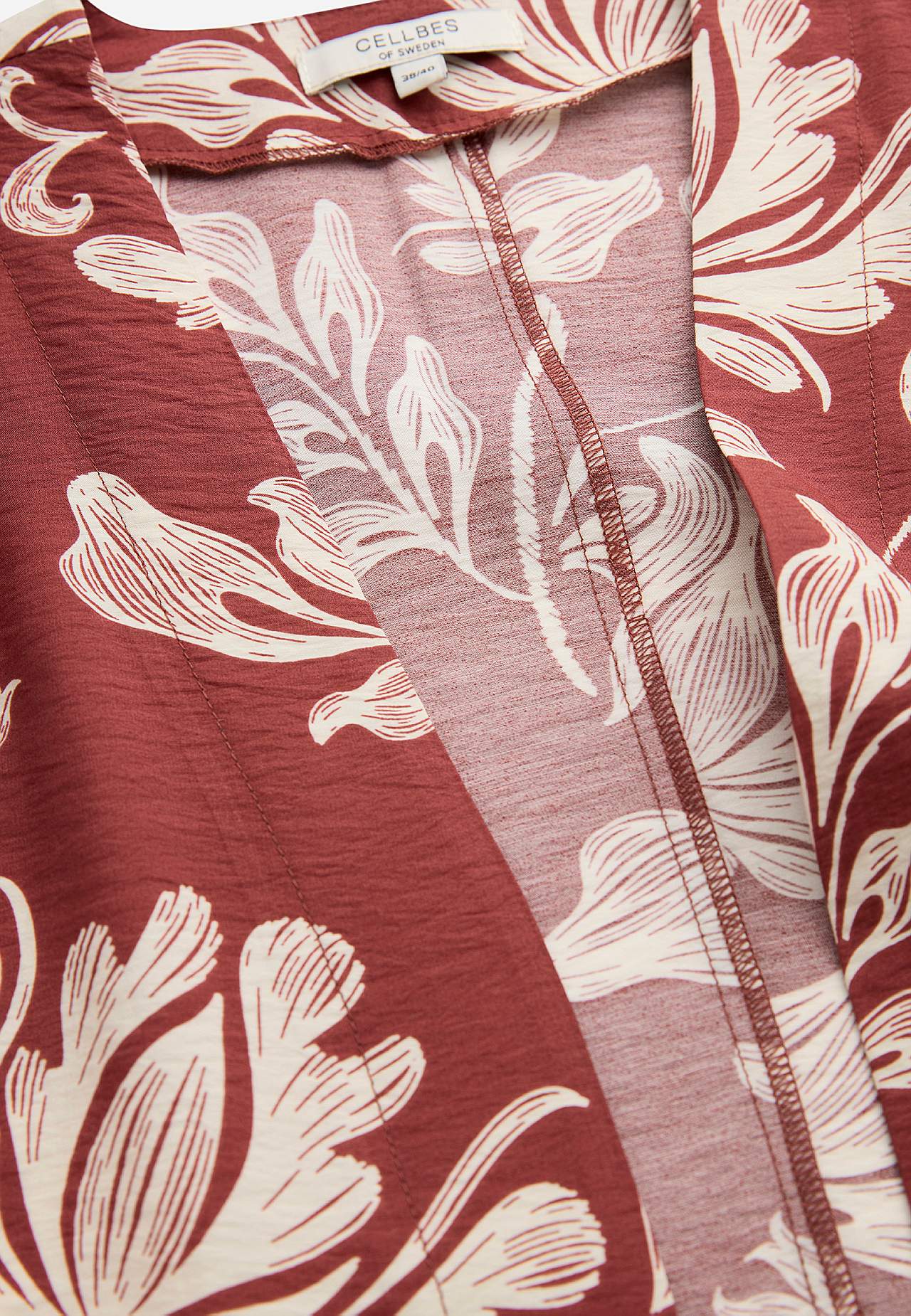 Open caftan met zakken