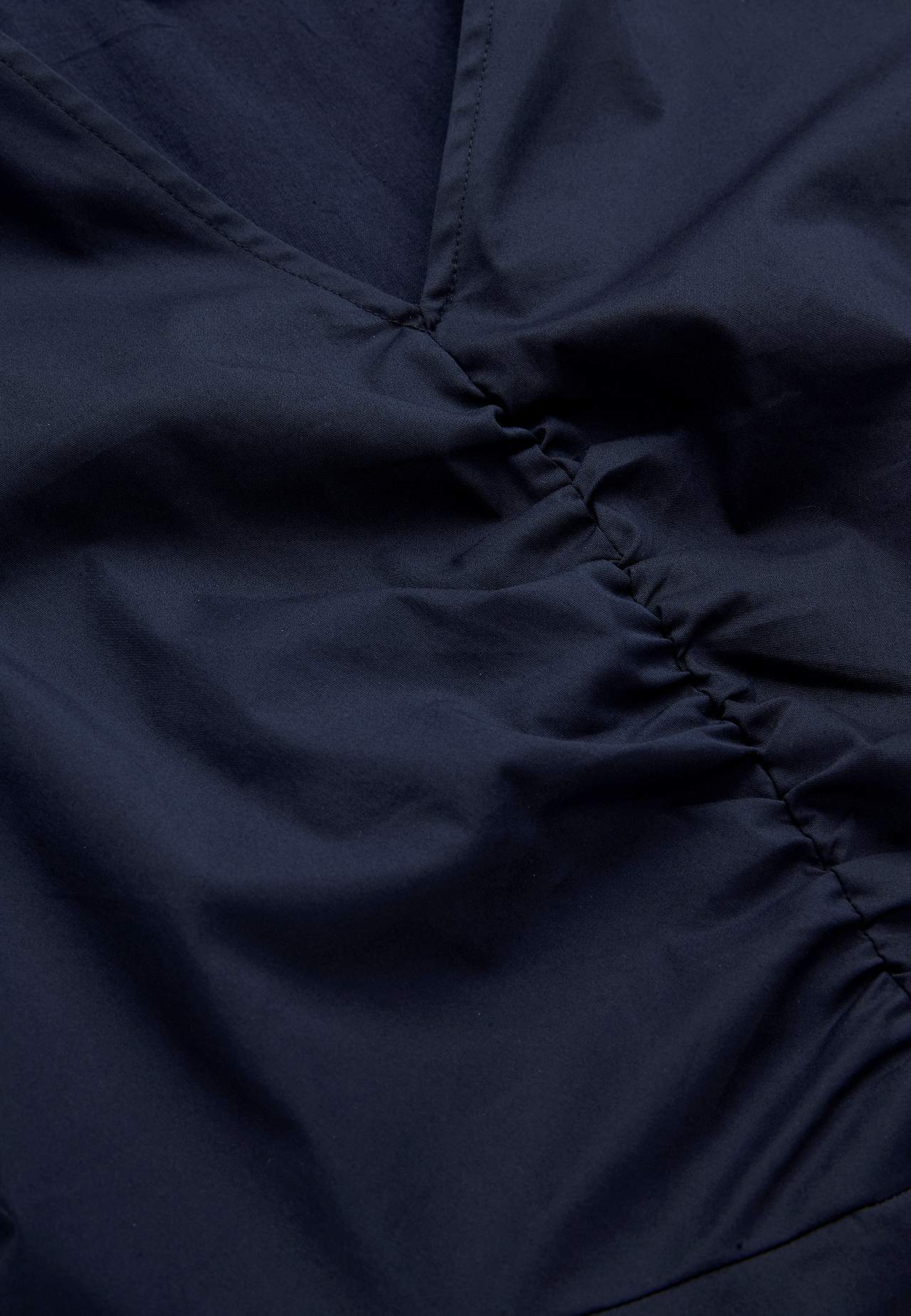 Jurk van popeline met zakken