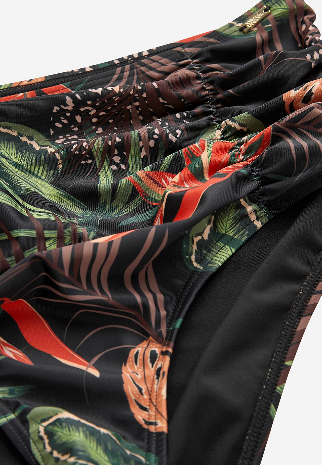 Bikinibroekje met patroon met hoge taille