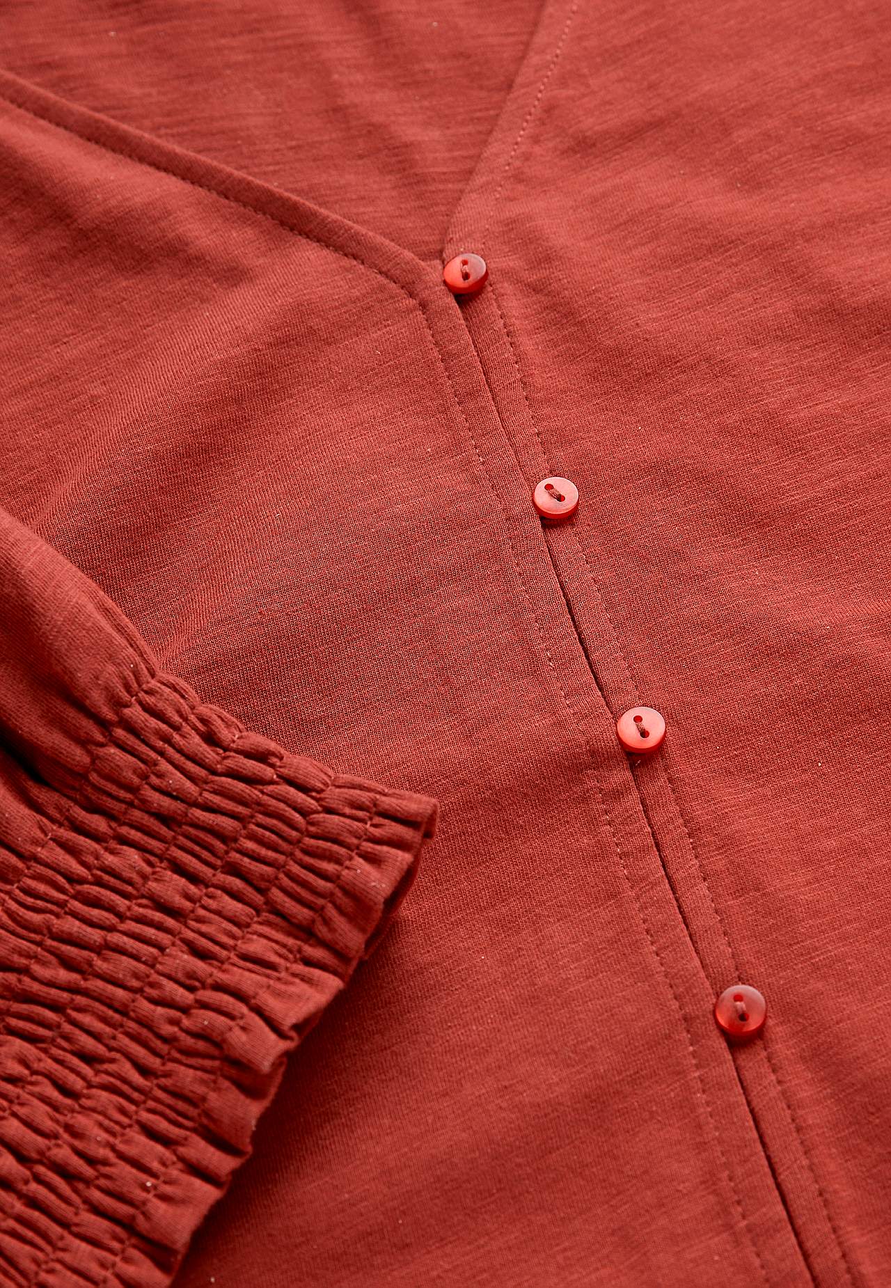 Jersey-topje met knoppen
