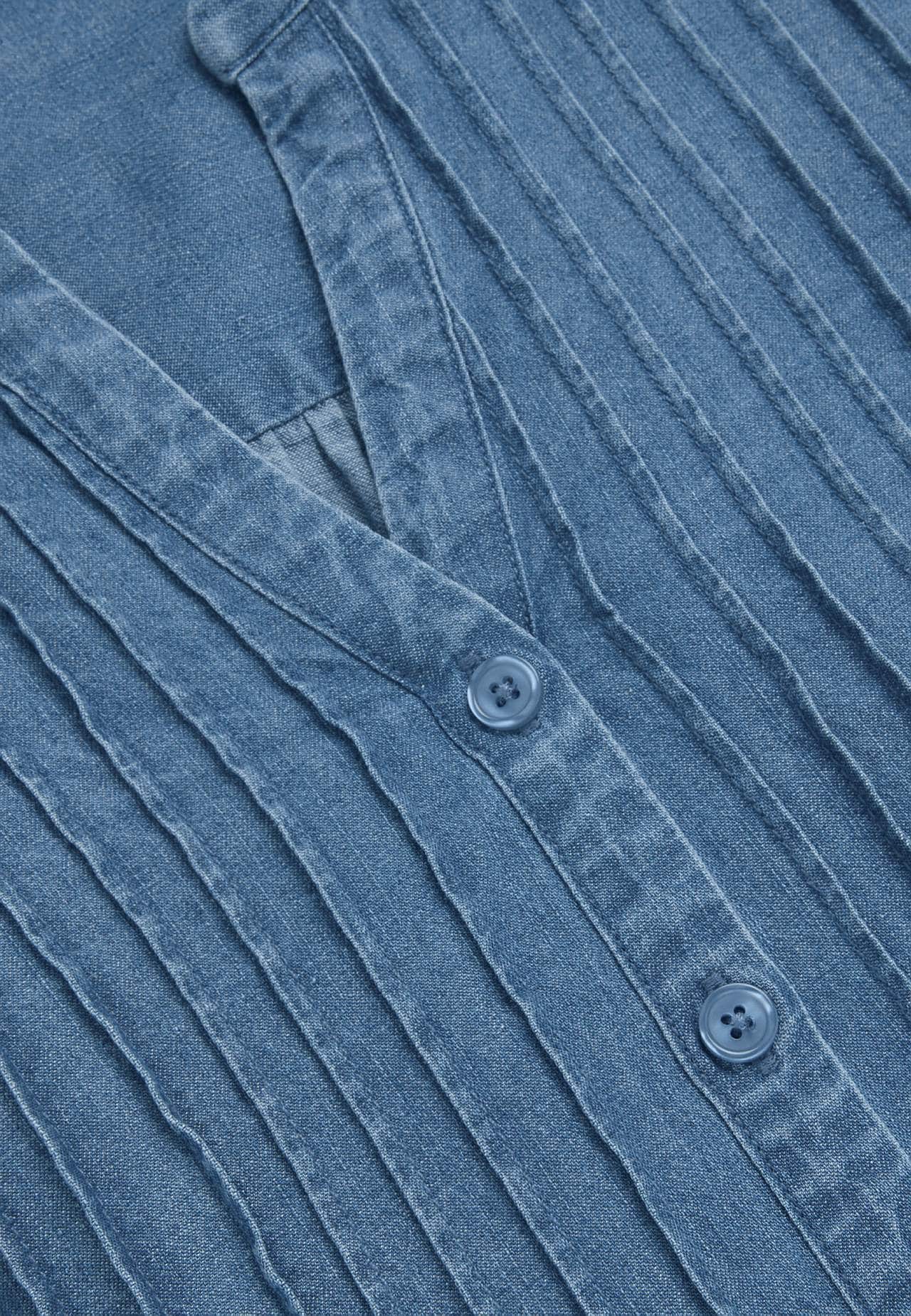 Luchtige tuniek van lichte denim met zakken