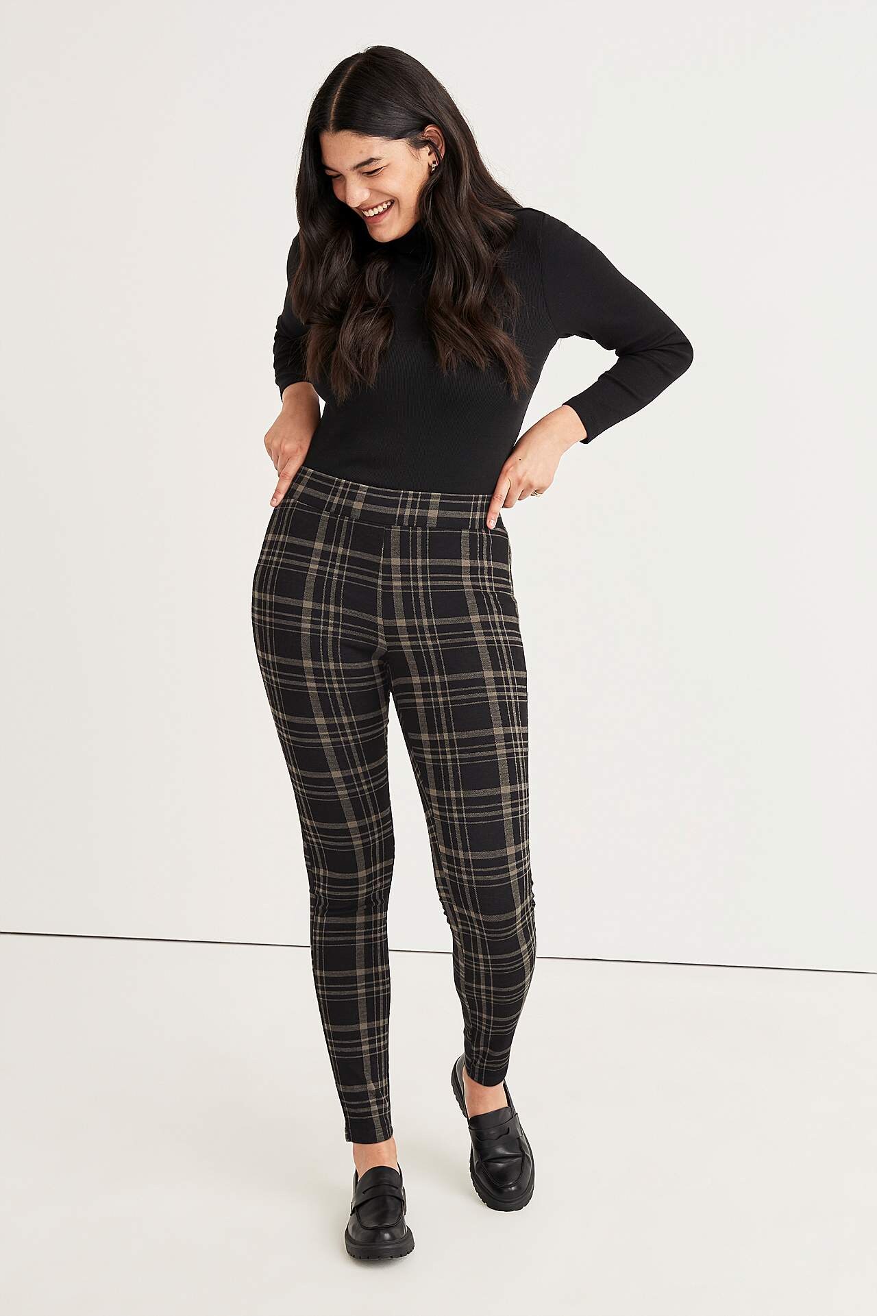 Geruite legging