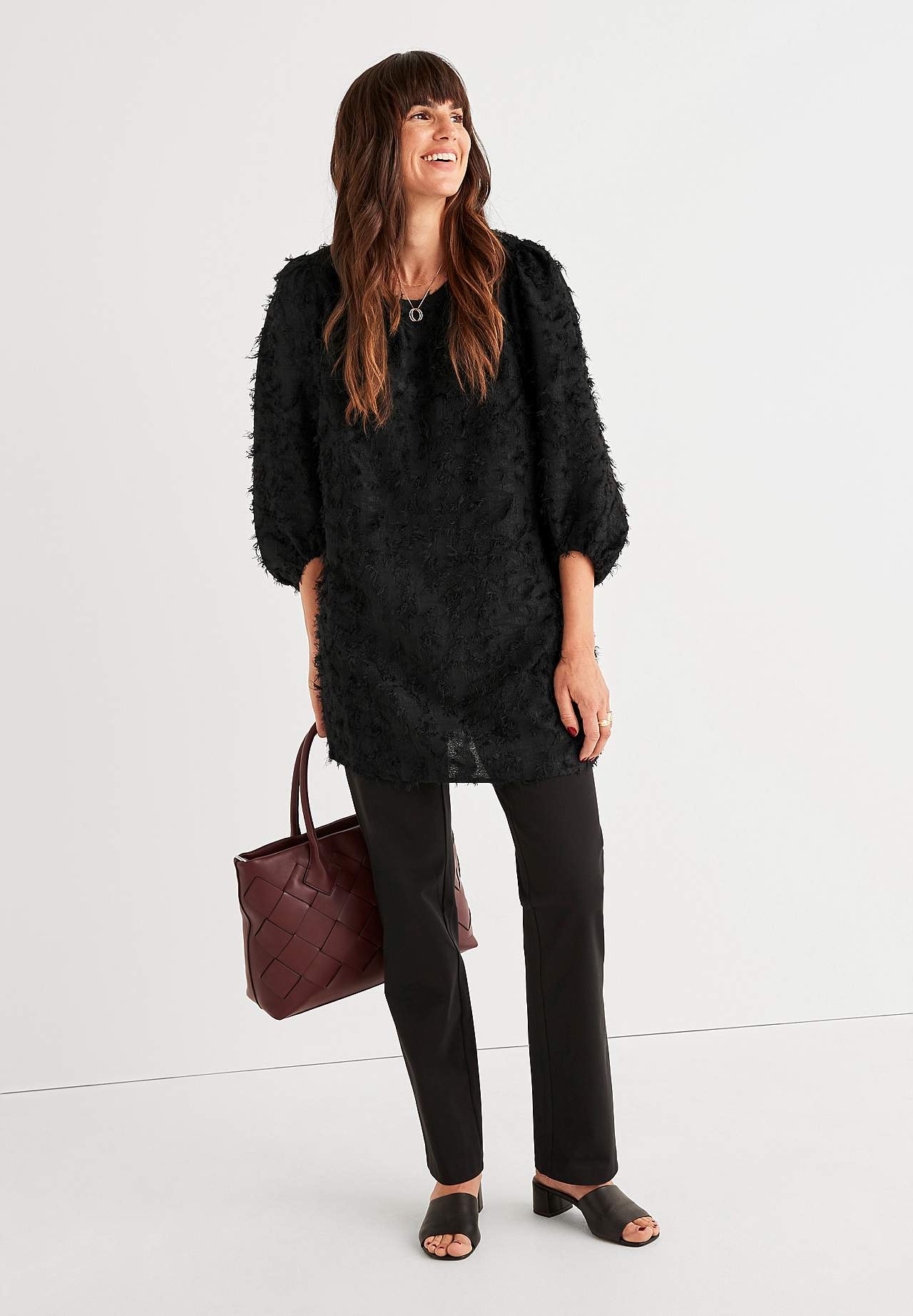 Rechte en elastische broek Anniken