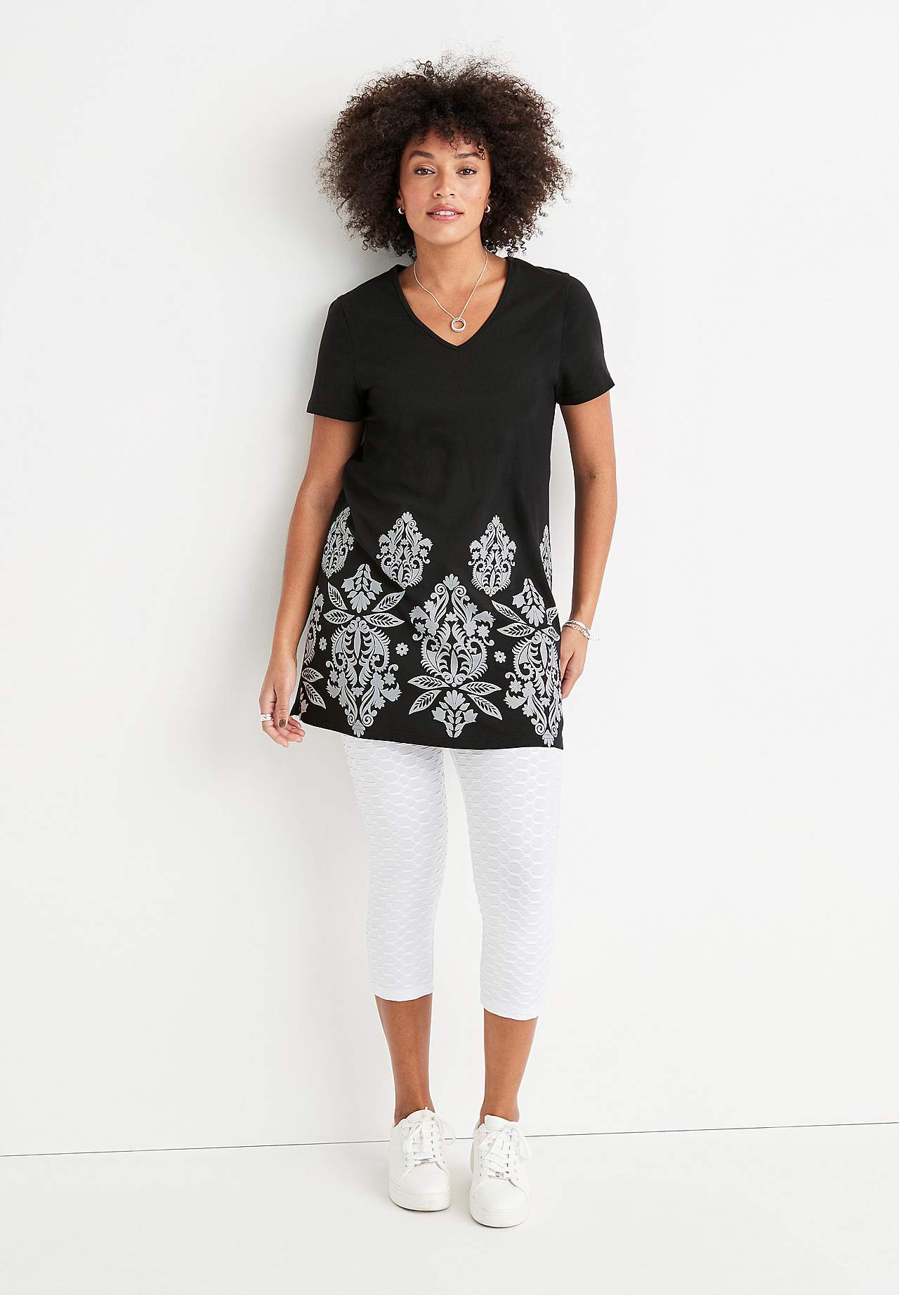 Jersey tuniek met korte mouwen Set van 2
