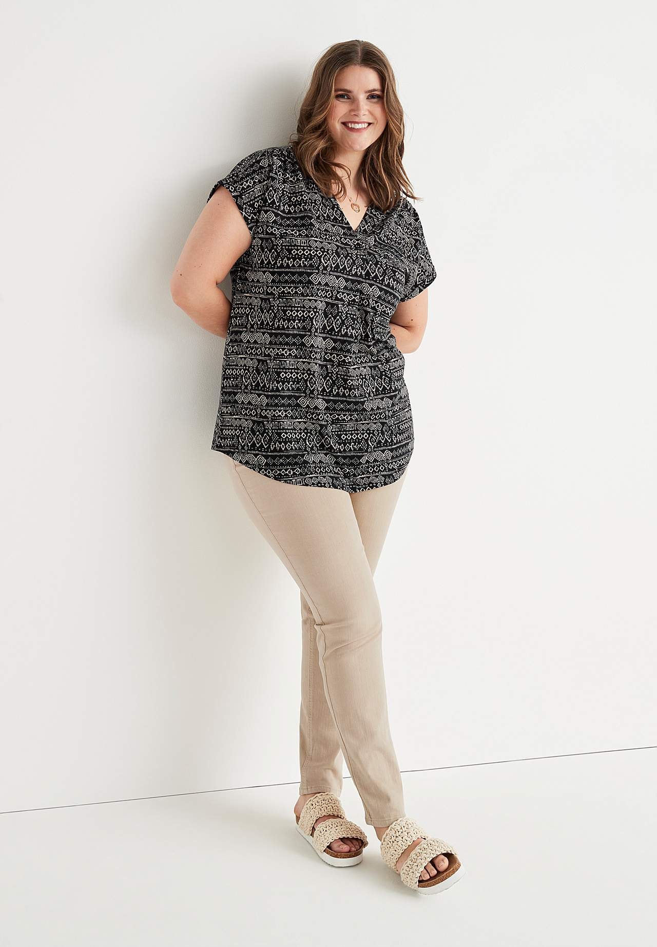 Jersey tuniek met korte mouwen