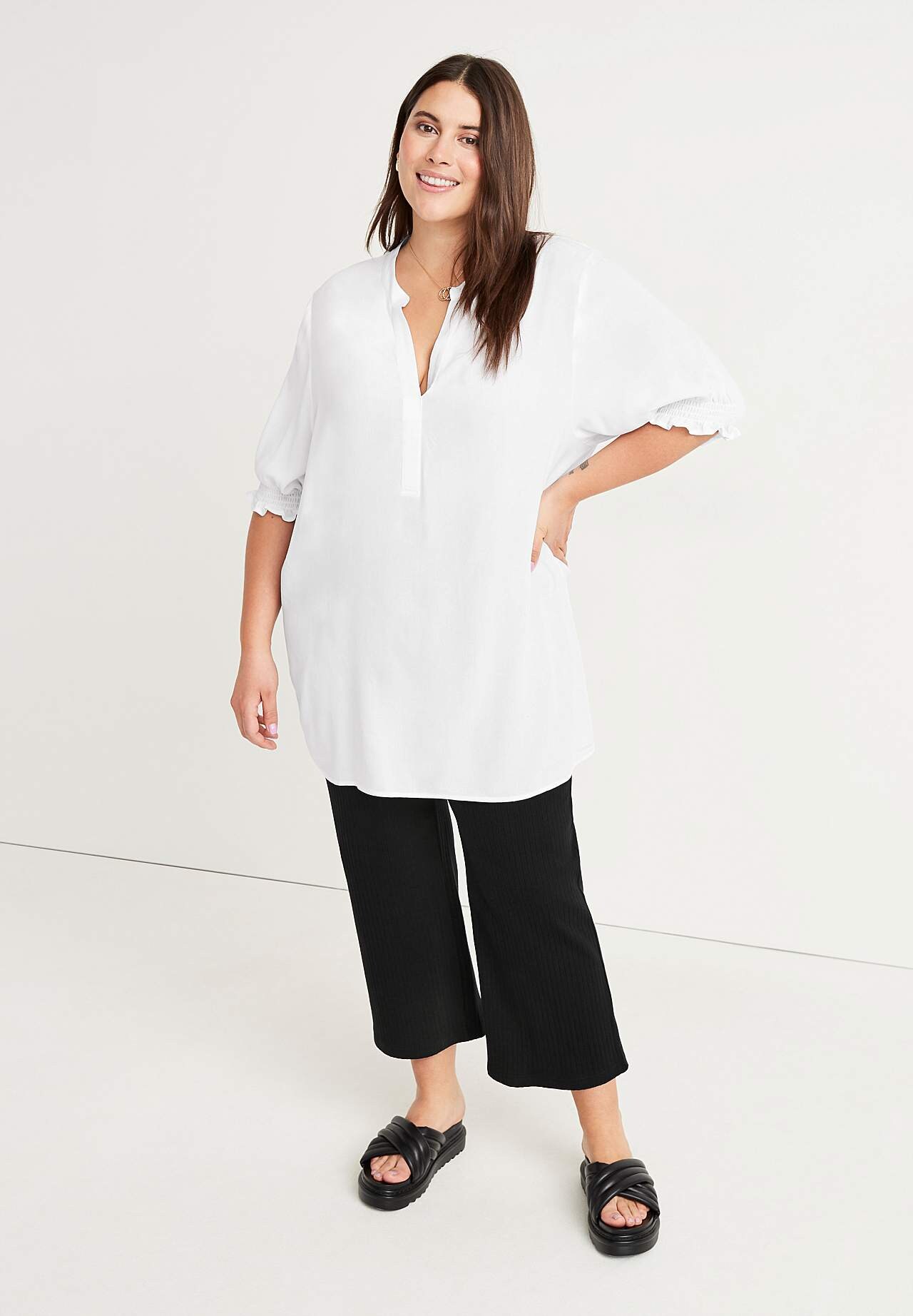 Geribbelde culotte