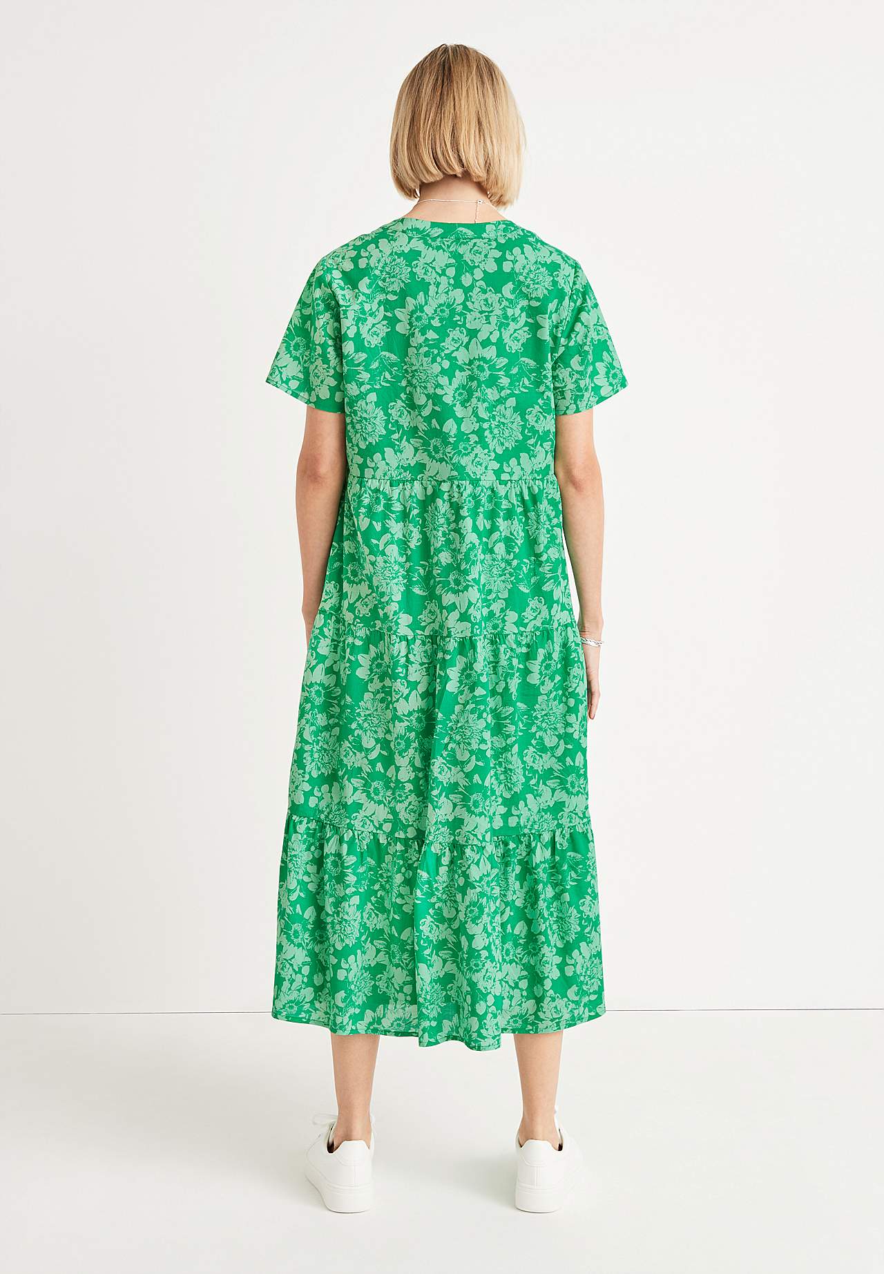 Katoenen jurk met volant