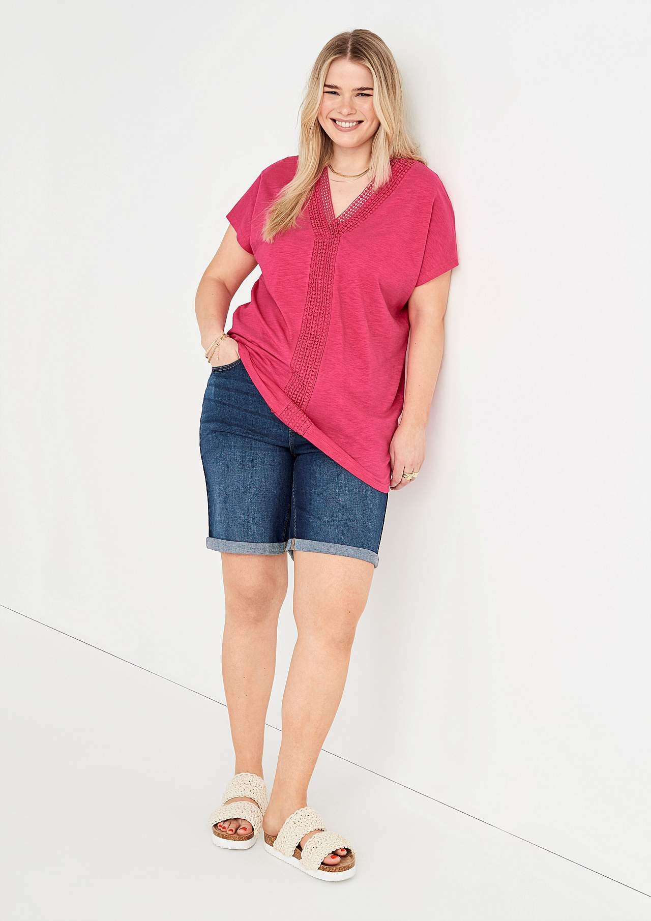Jersey tuniek met korte mouwen