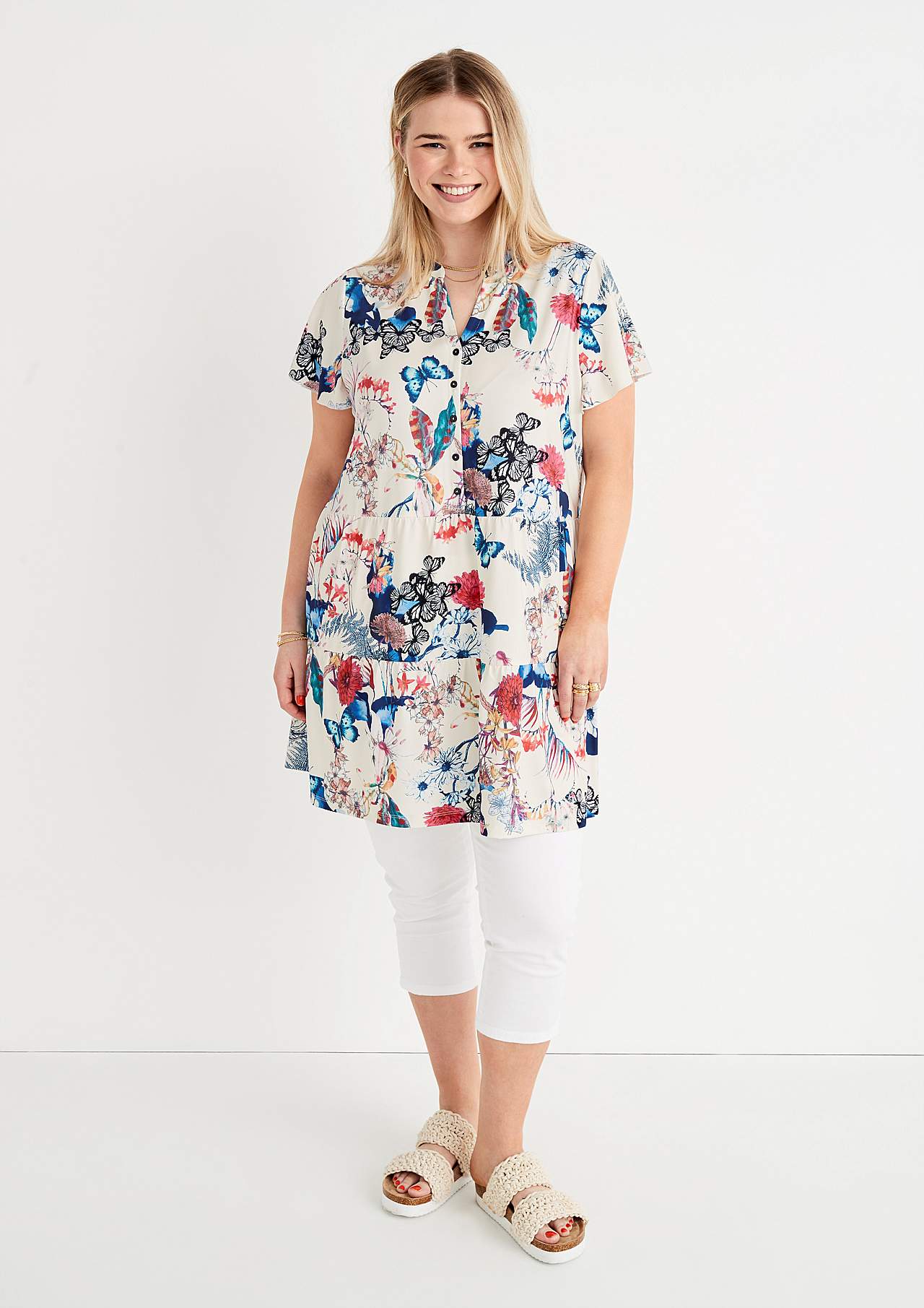 Patroonvormige tuniek