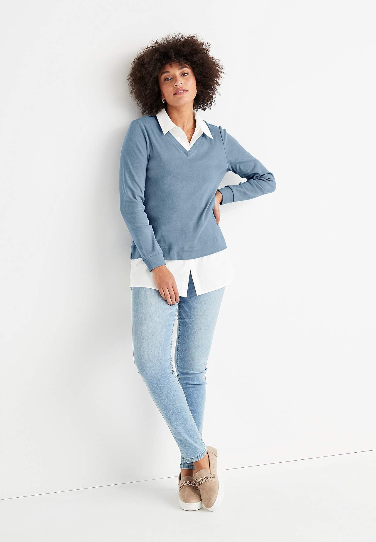 Shaping jeans met rek