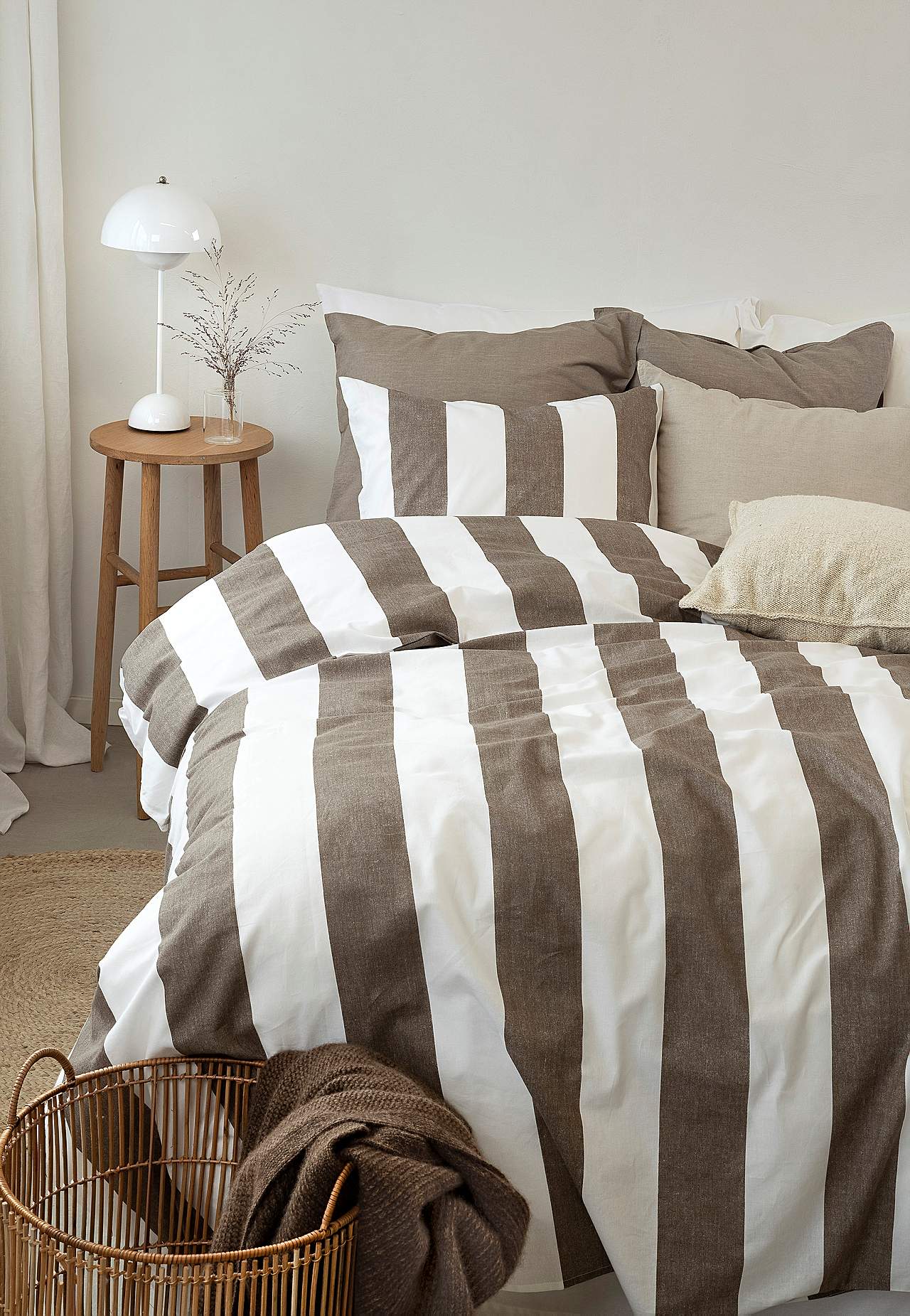 Gestreept dekbedset Block stripe