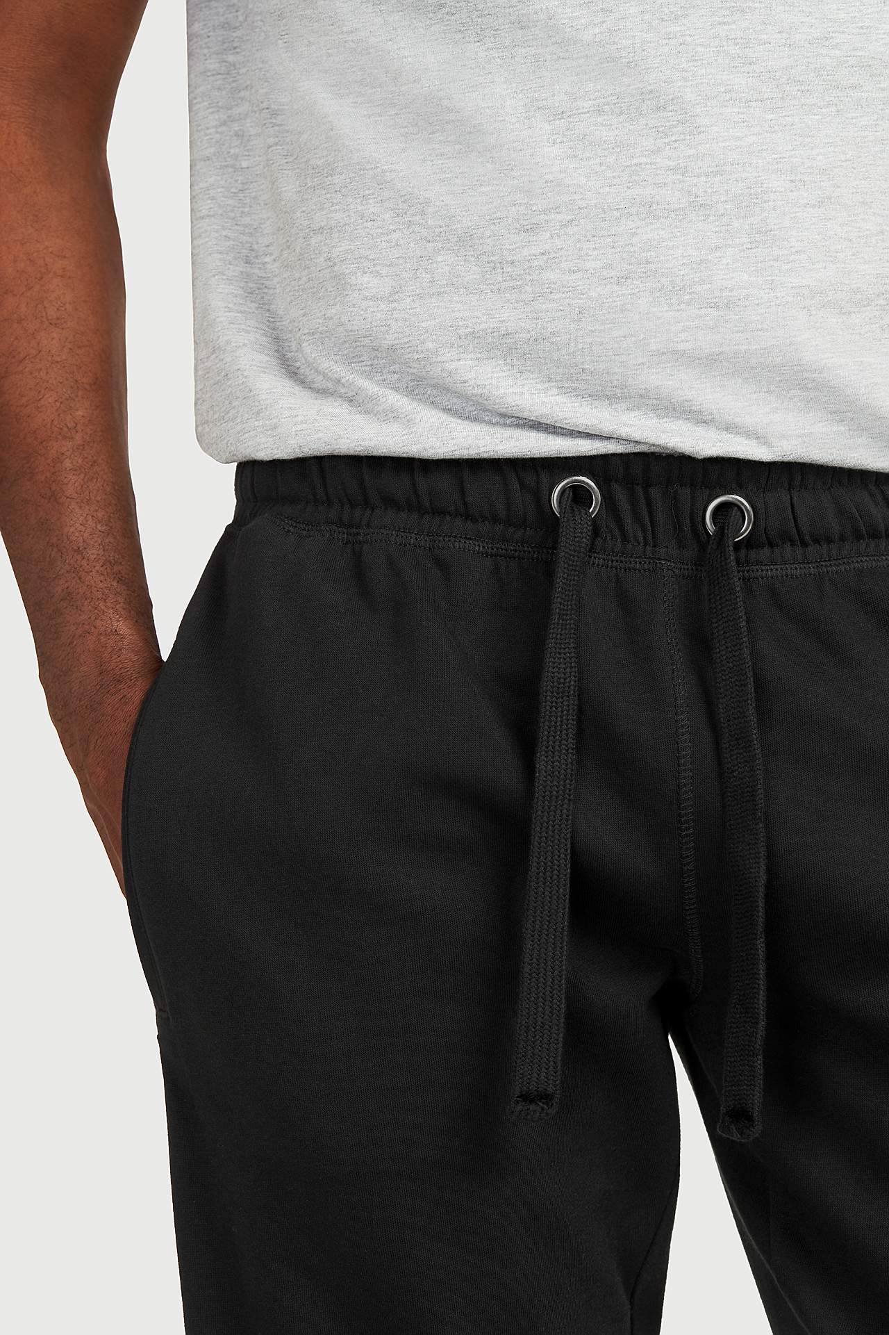 Sweatshirtbroek met elastiek aan de uiteinden van de benen