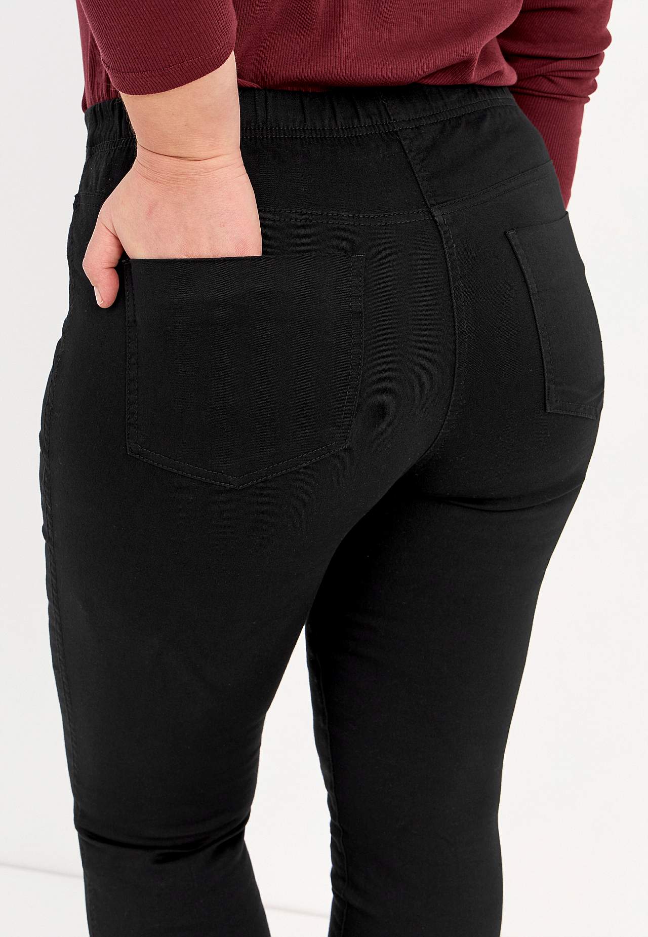 Jegging met skinny broekspijp