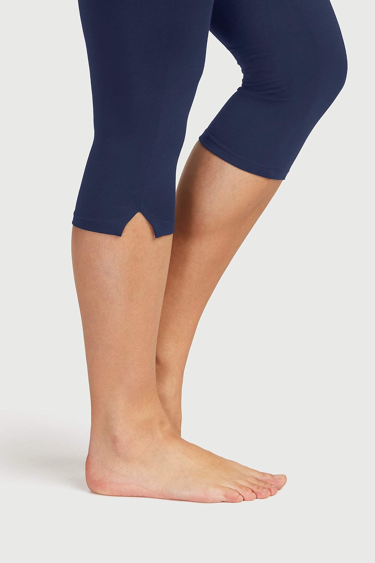 Capri legging met splits aan de zijkant
