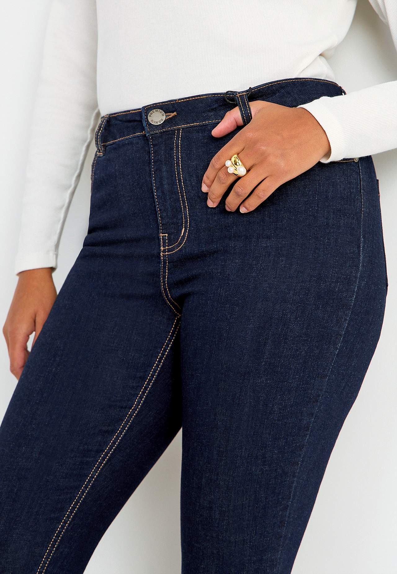 Spijkerbroek van superstretch denim