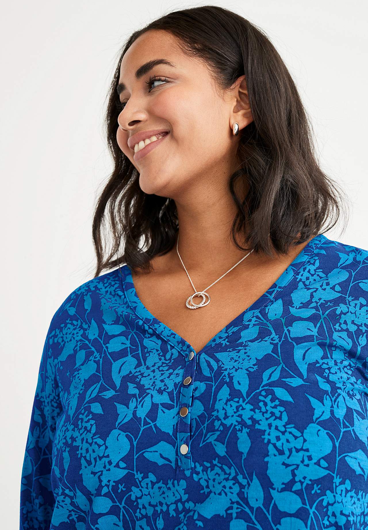Jersey tuniek met v-halslijn