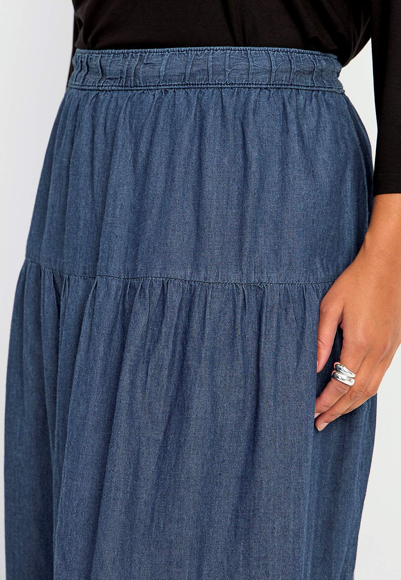 Ruchen rok van denim