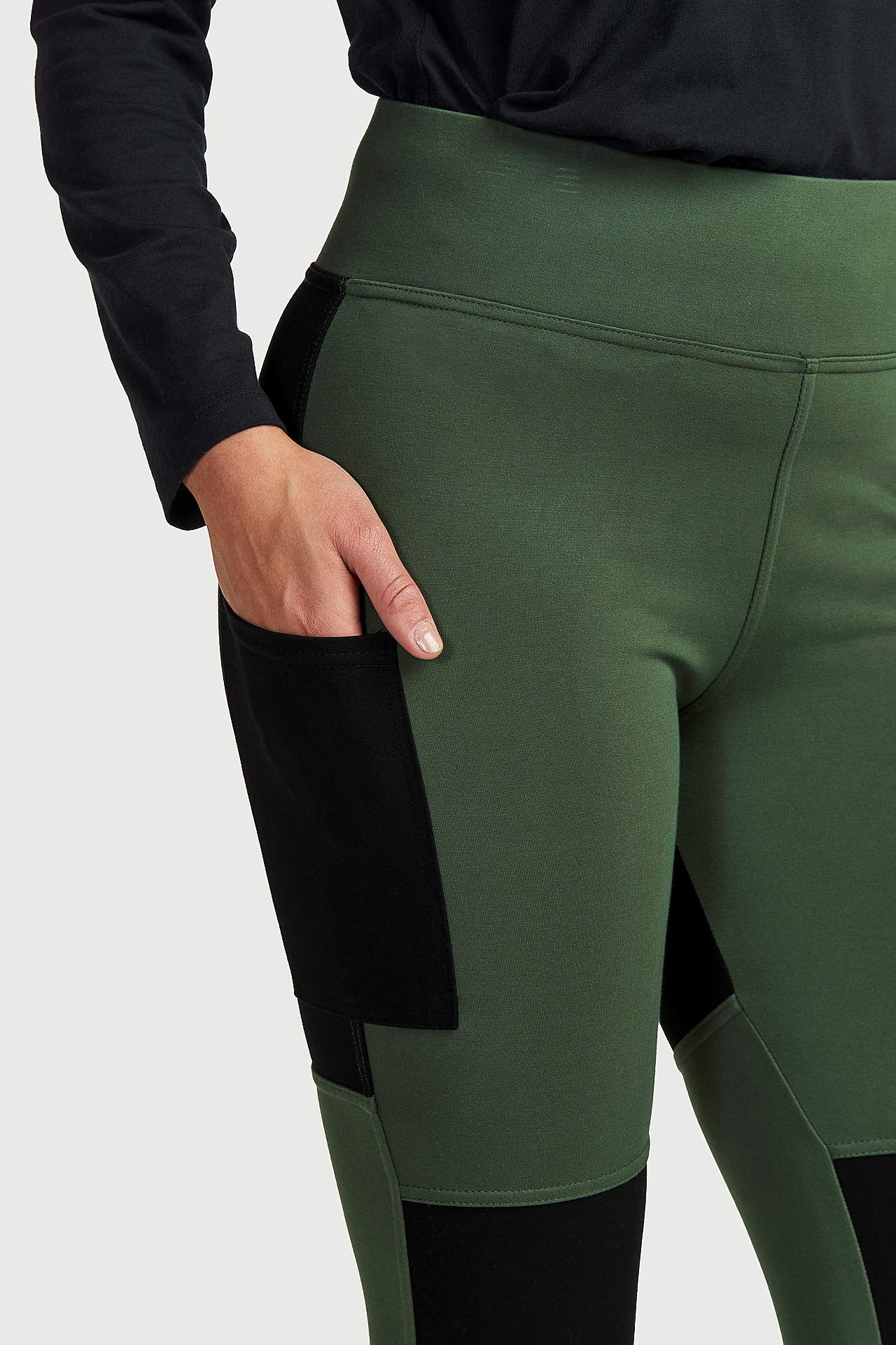Legging met zijzakken
