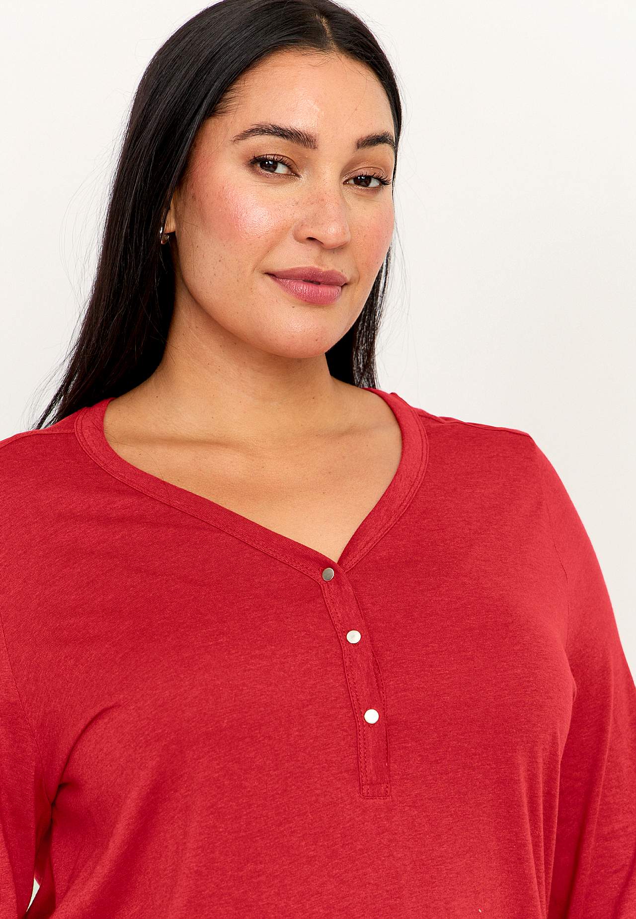 Jersey tuniek met v-necksnit