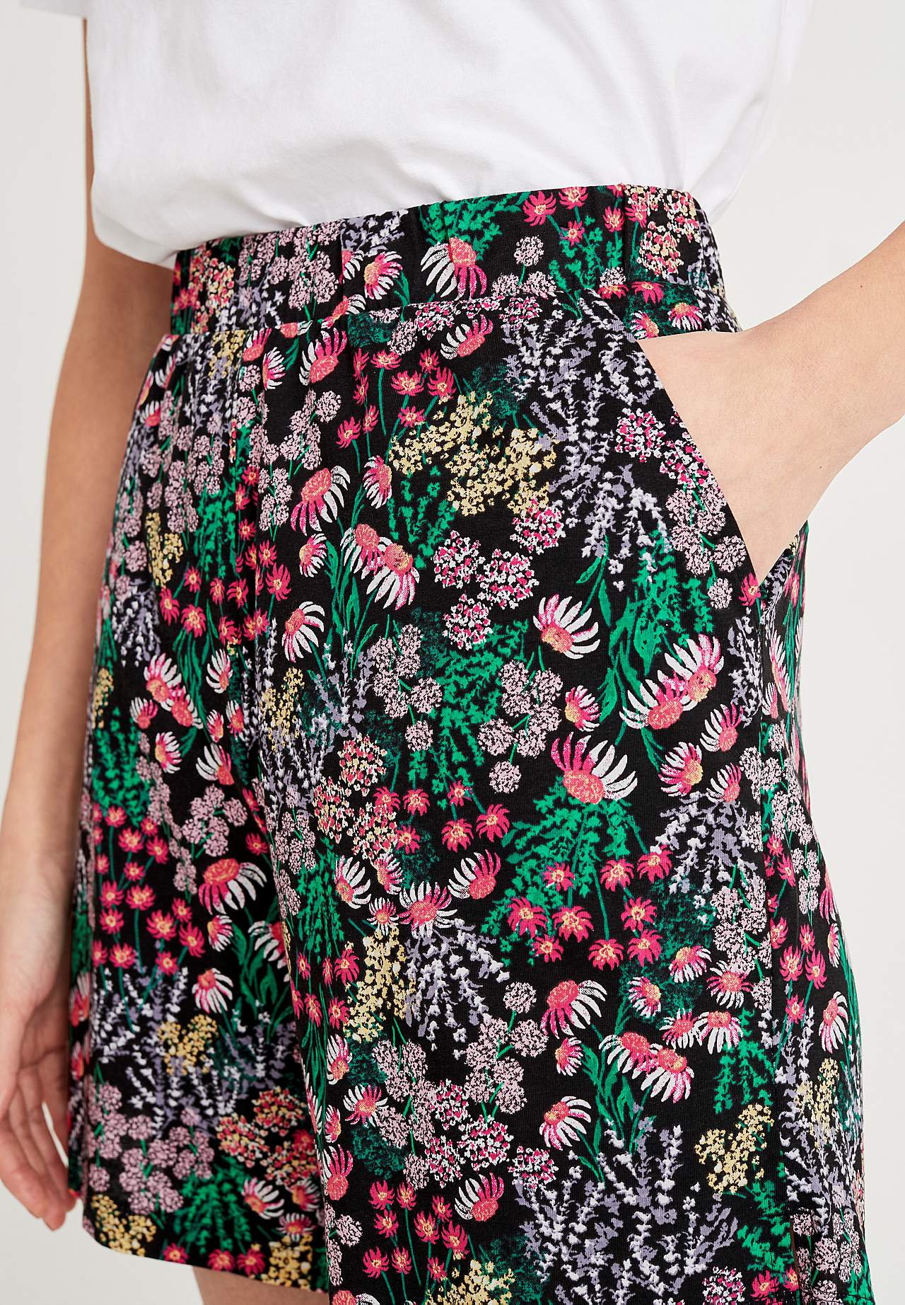 Patroonvormige short van tricot Mia