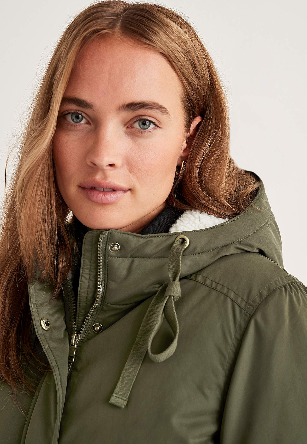 Parka met pile gevoerde capuchon