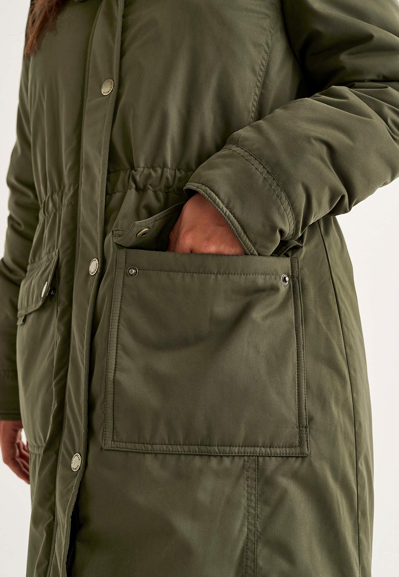 Parka met pile gevoerde capuchon