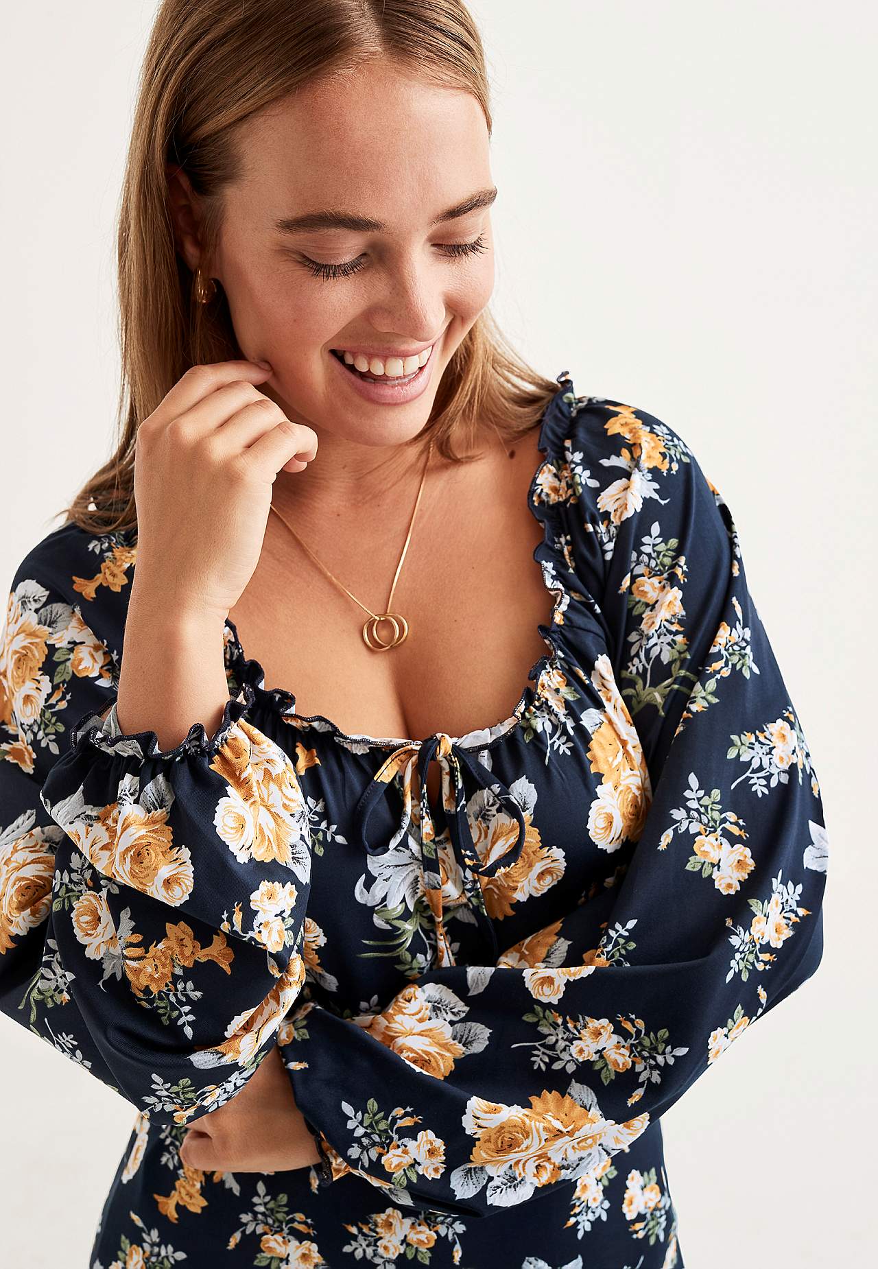 Patroonvormige maxi jurk