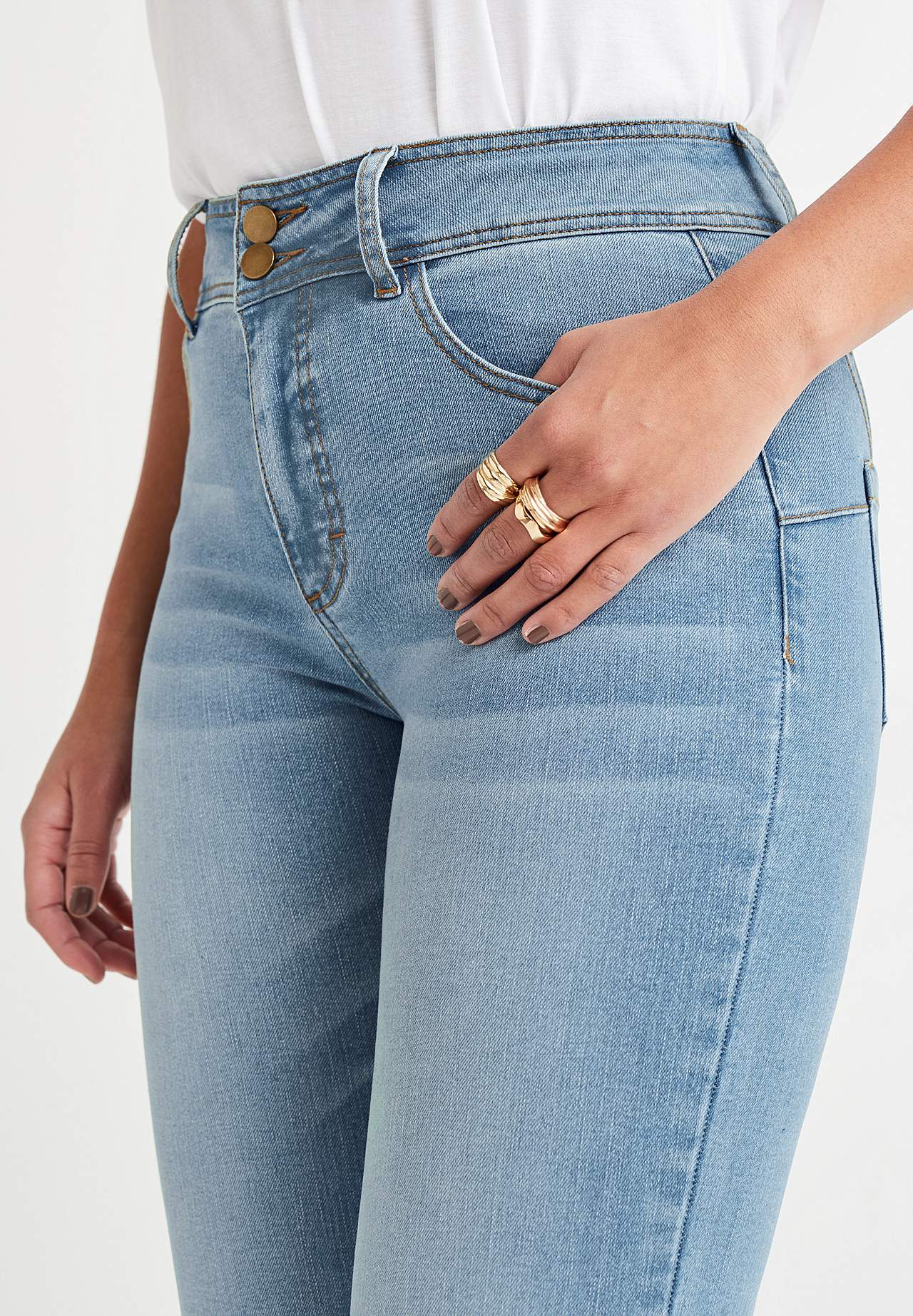 Shaping jeans met rek