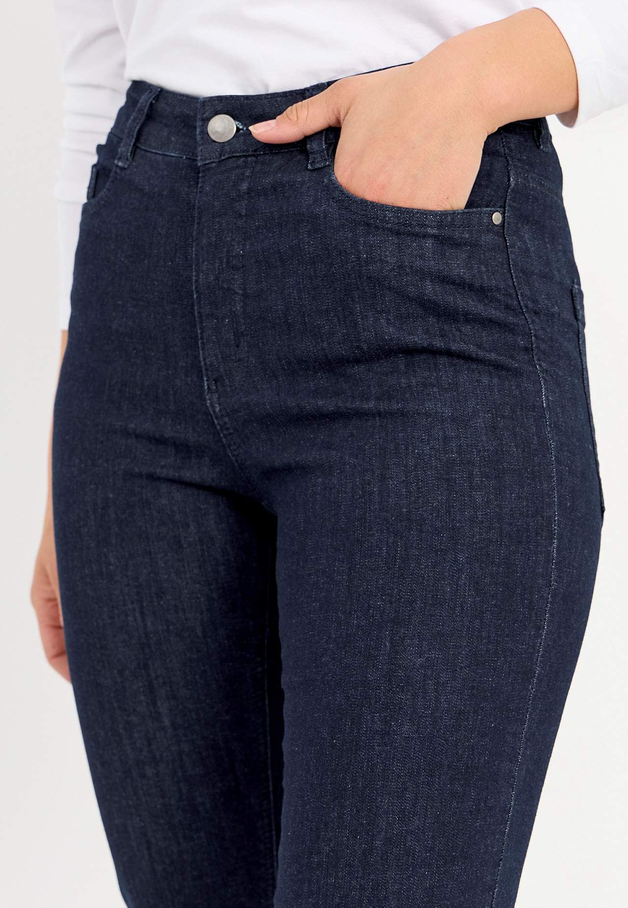 Stretch jeans met rechte pijpen - drie lengtes