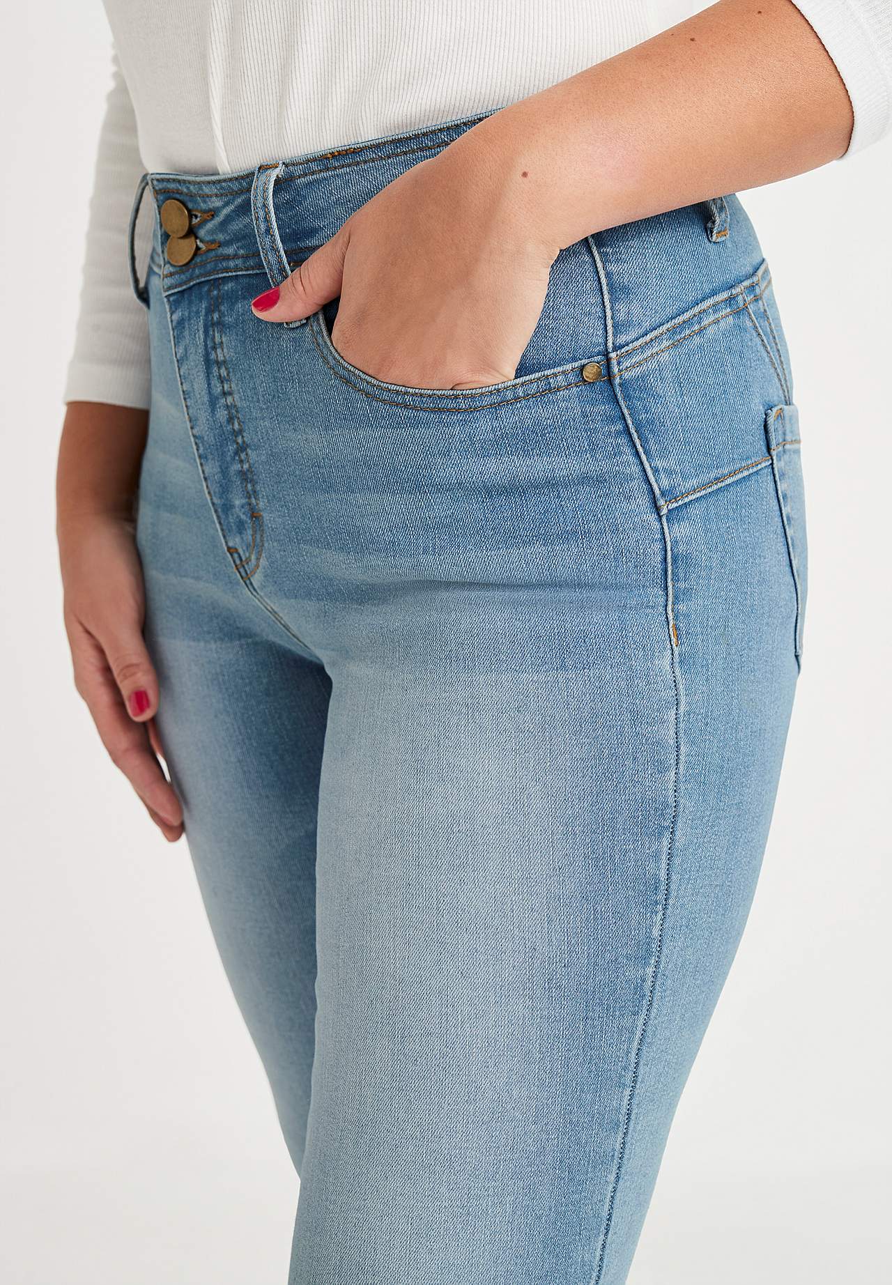 Superstretch shaping jeans met bootcut