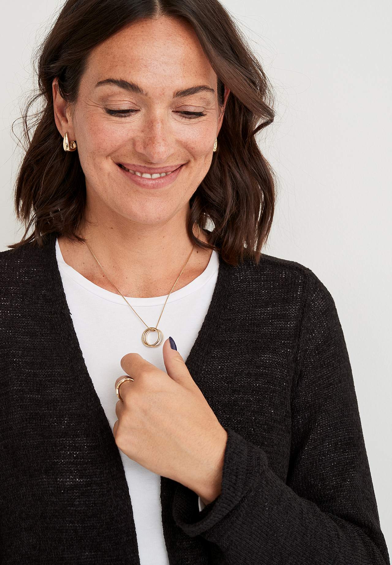 Gebreide cardigan met open voorkant Marika