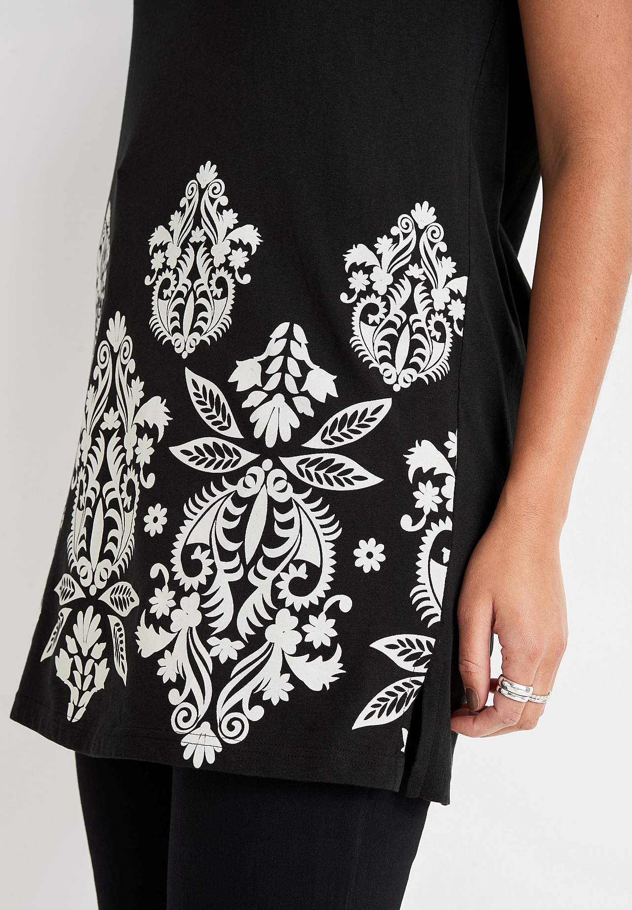 Jersey tuniek met korte mouwen Set van 2