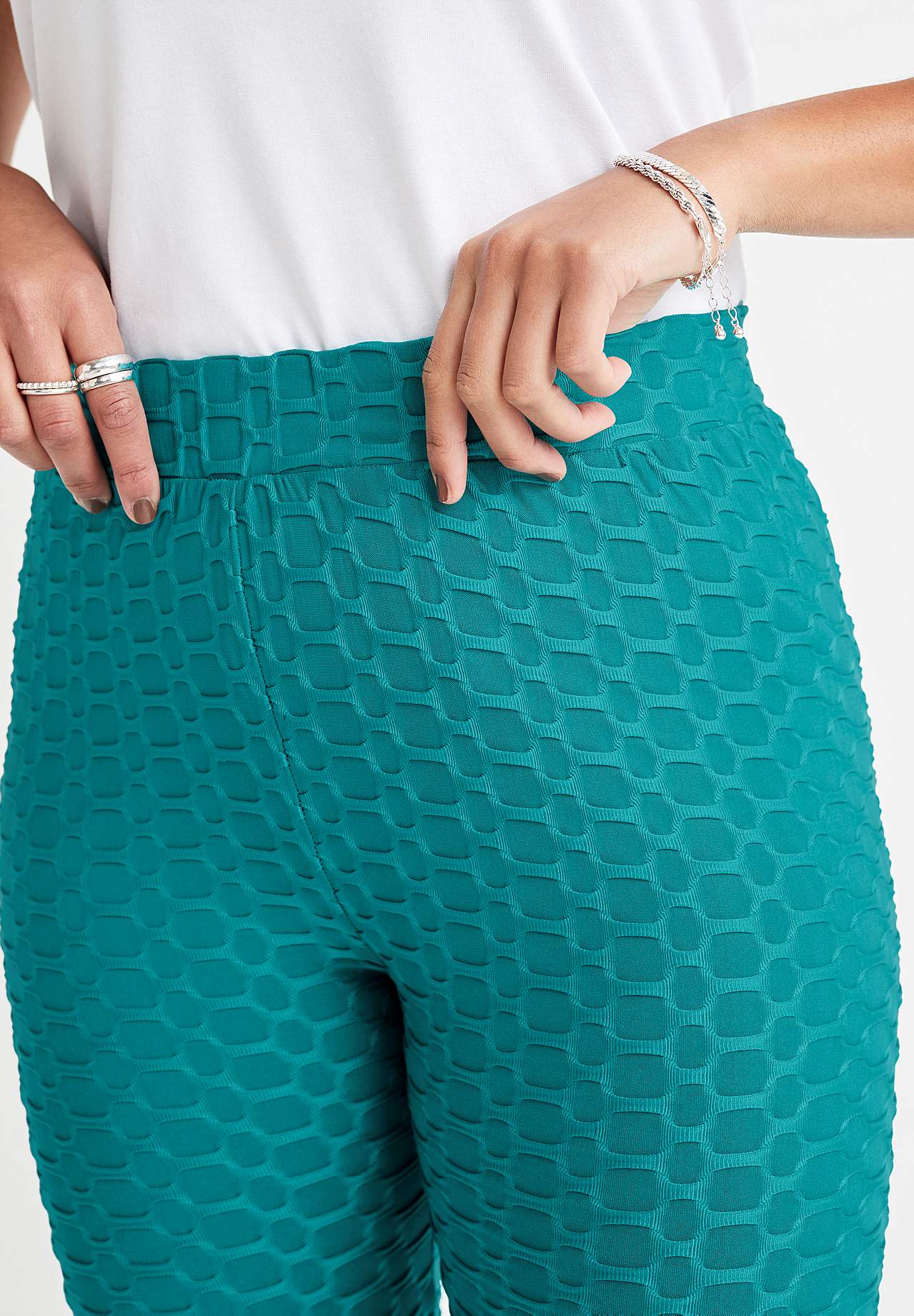 Capri legging met structureel motief