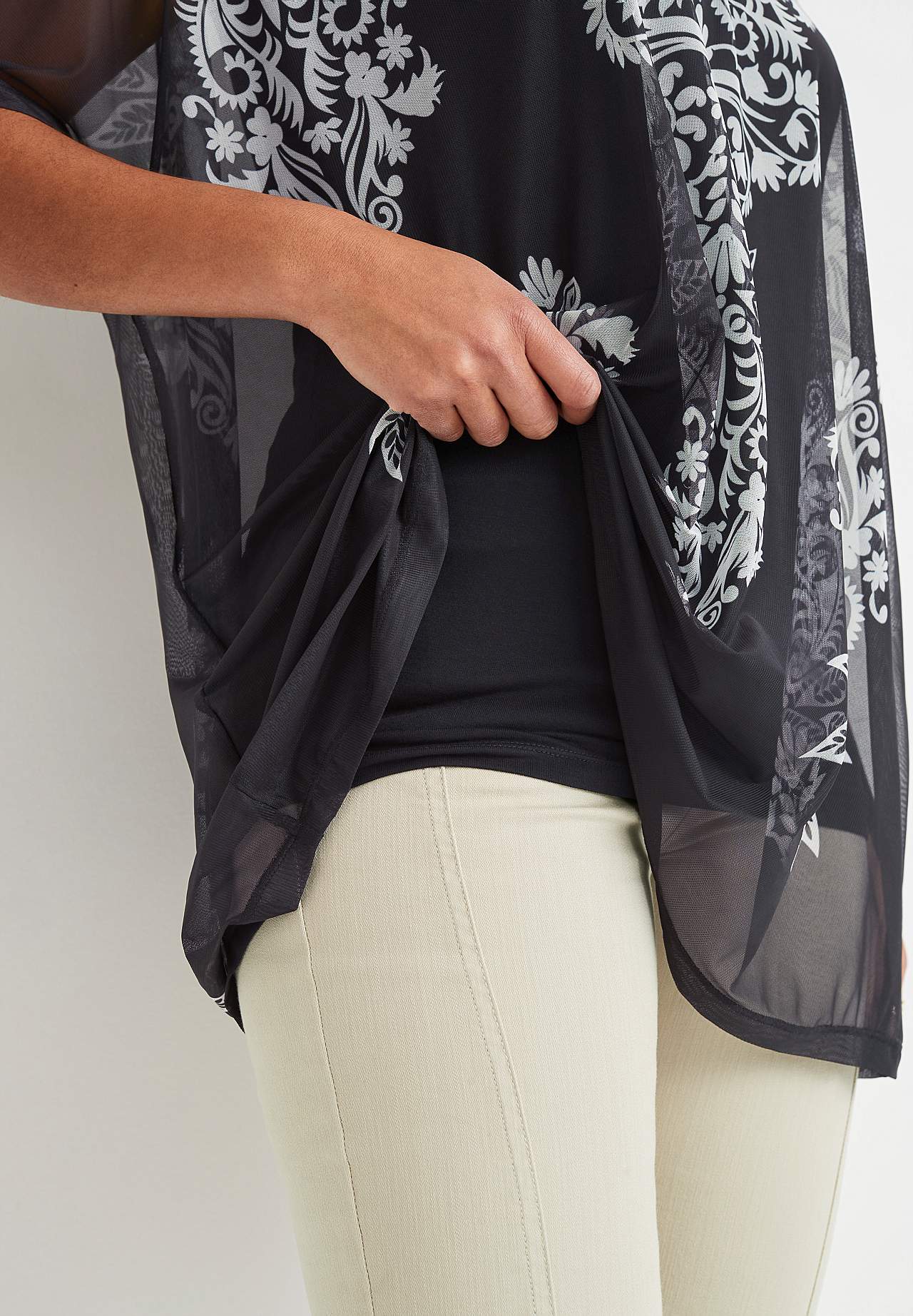 Tuniek top van mesh