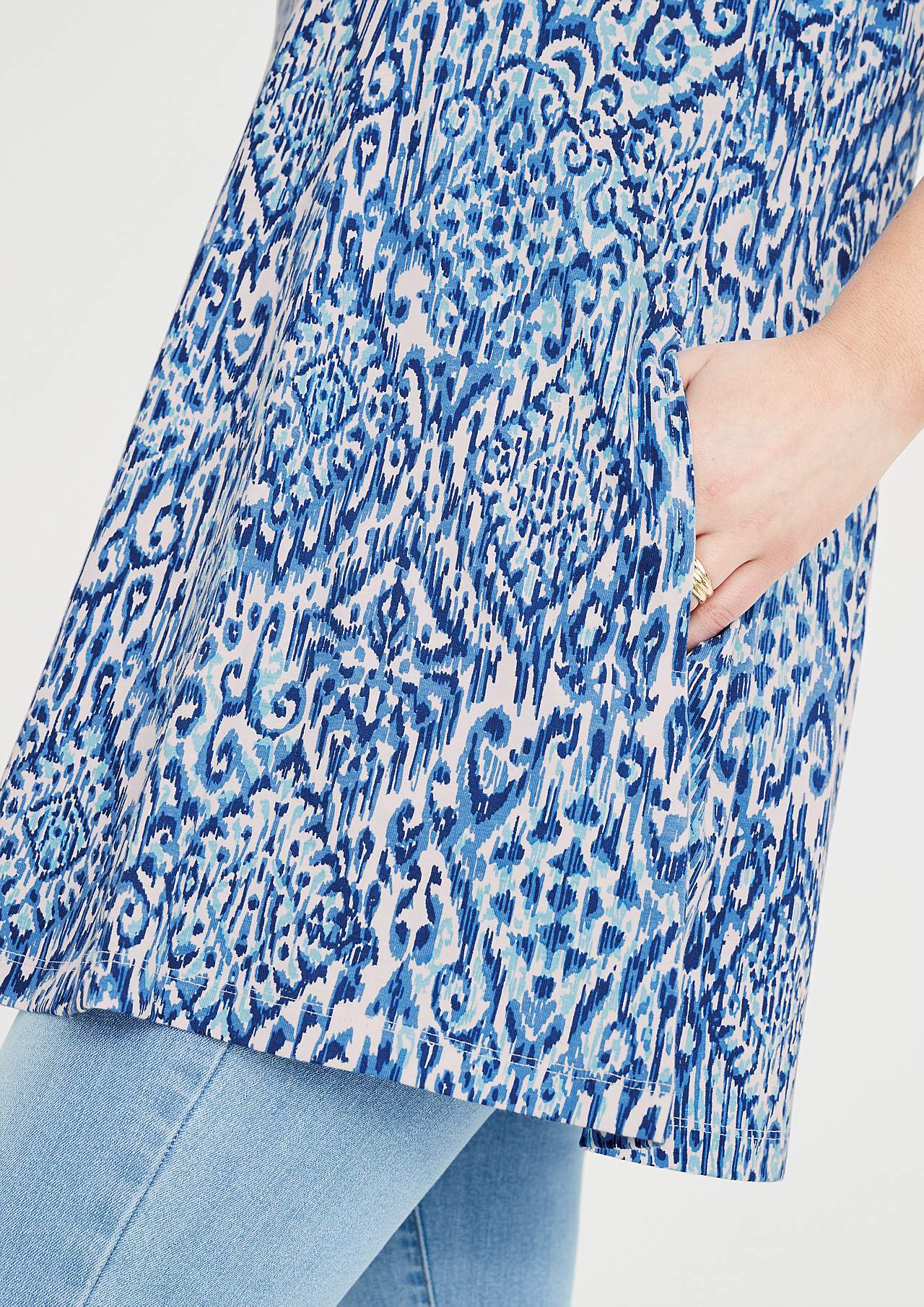 Mouwloze tuniek met zakken