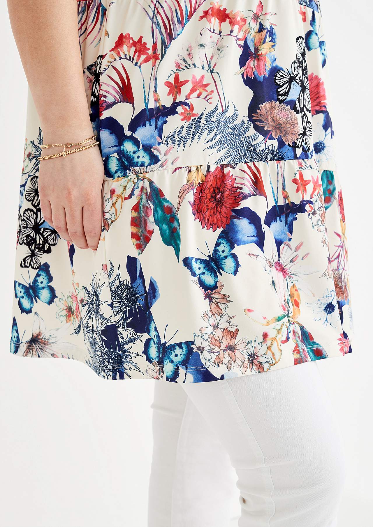 Patroonvormige tuniek