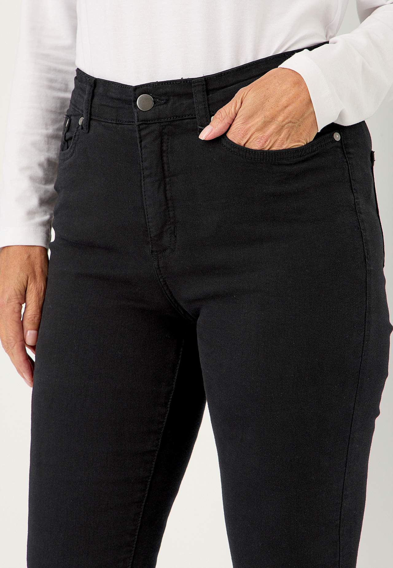 Superstretch jeans van keperstof