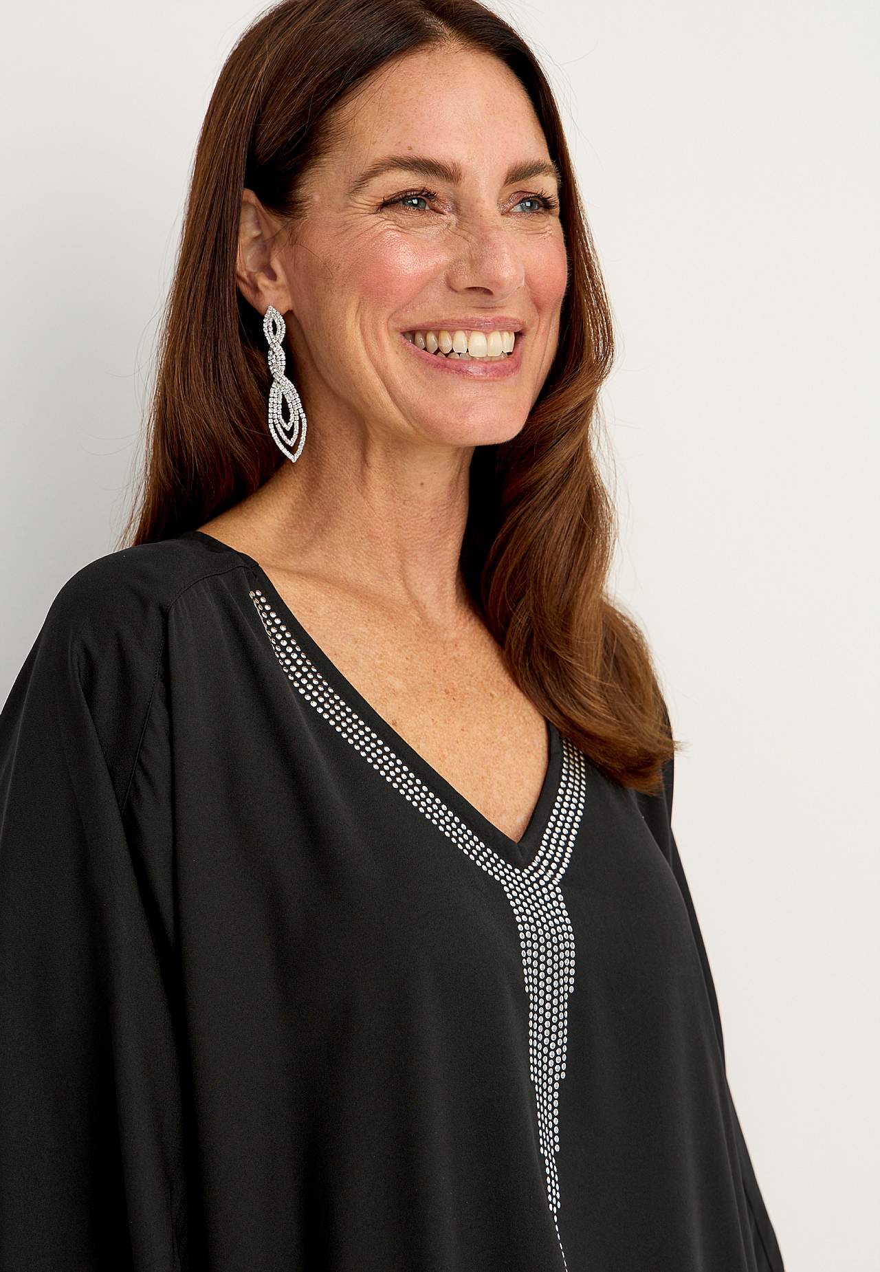 Feestblouse met genopt details
