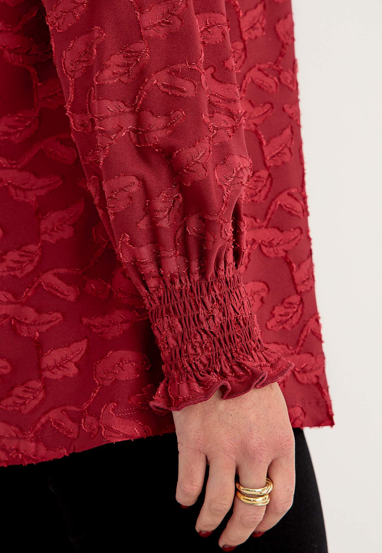Jersey tuniek met een jacquard patroon