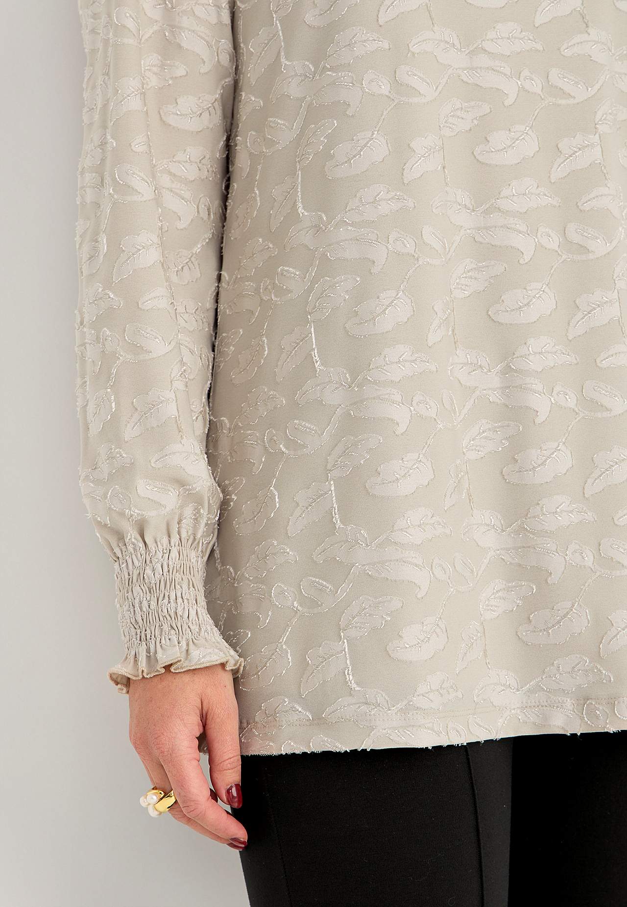 Jersey tuniek met een jacquard patroon