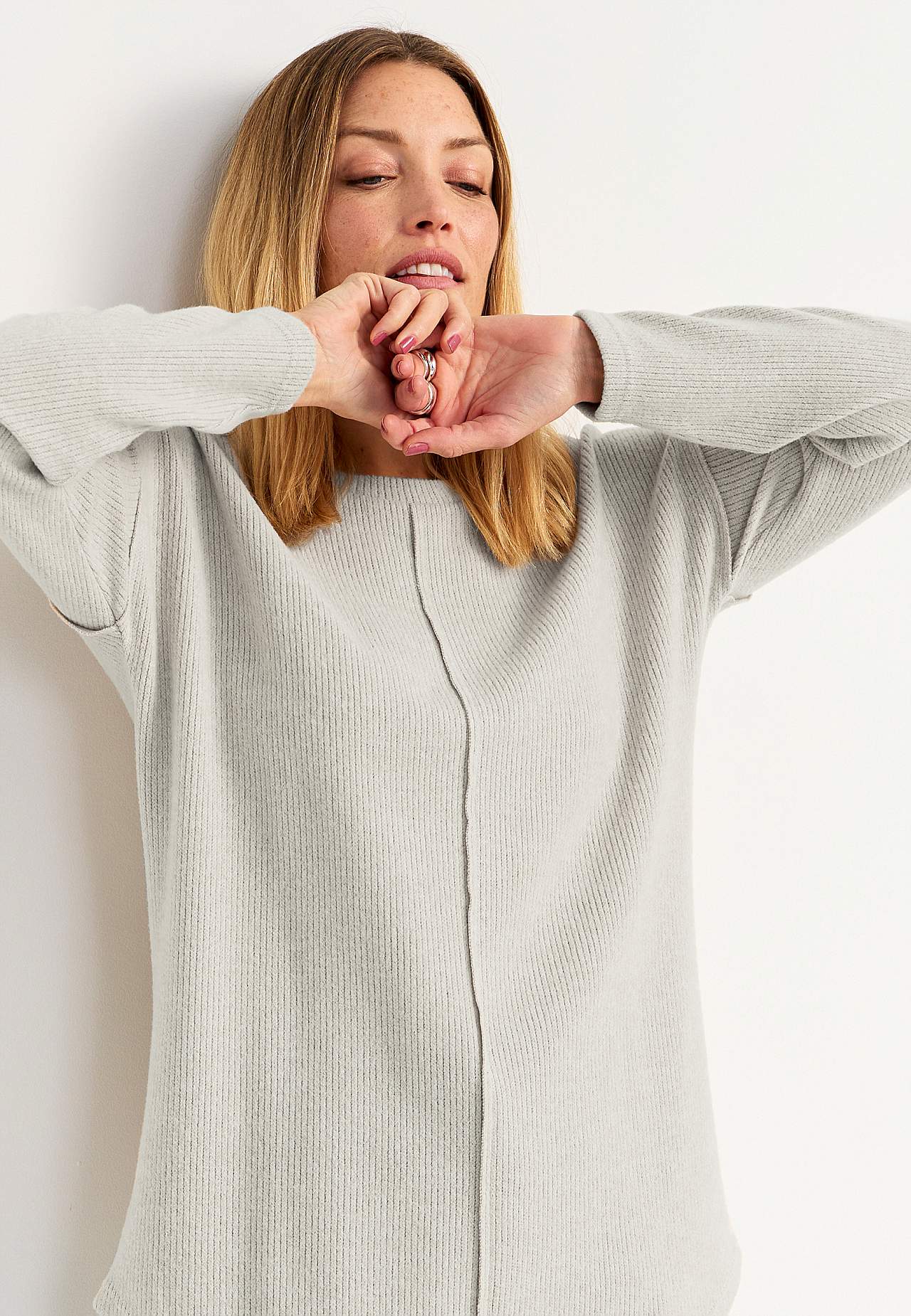 Fijngebreide en zachte sweater Susan