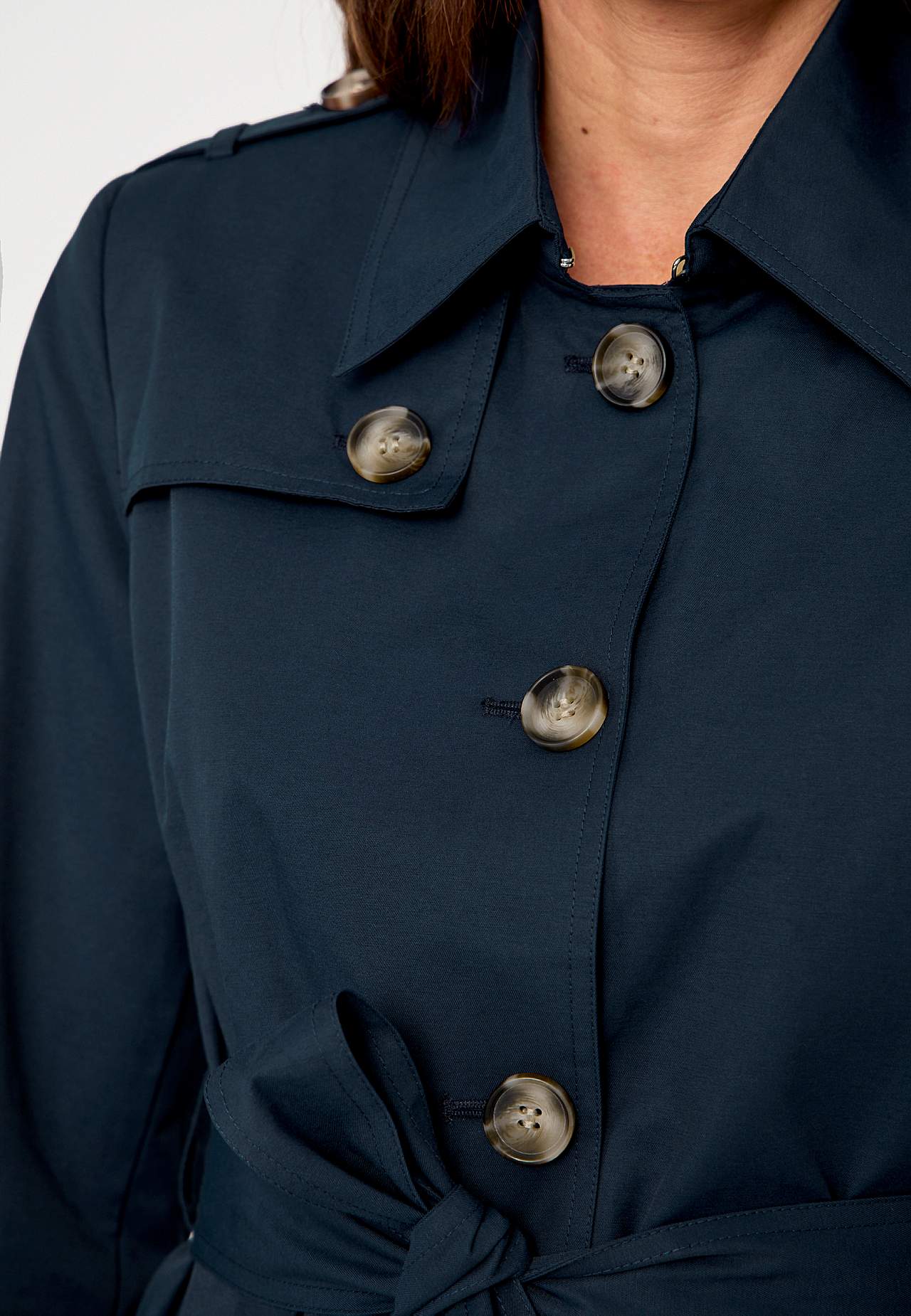 Enkelrij trenchcoat