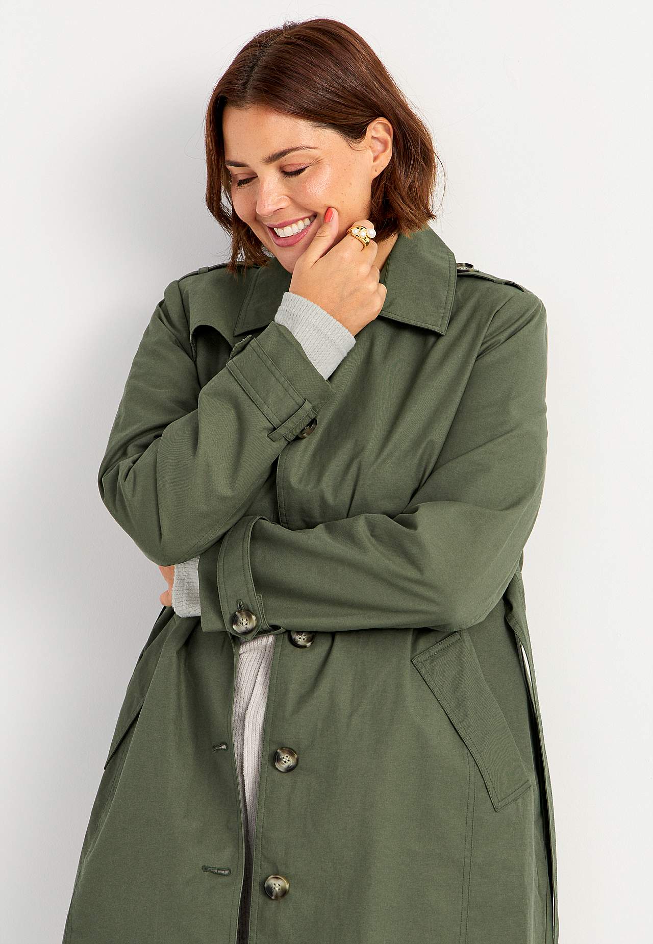 Enkelrij trenchcoat