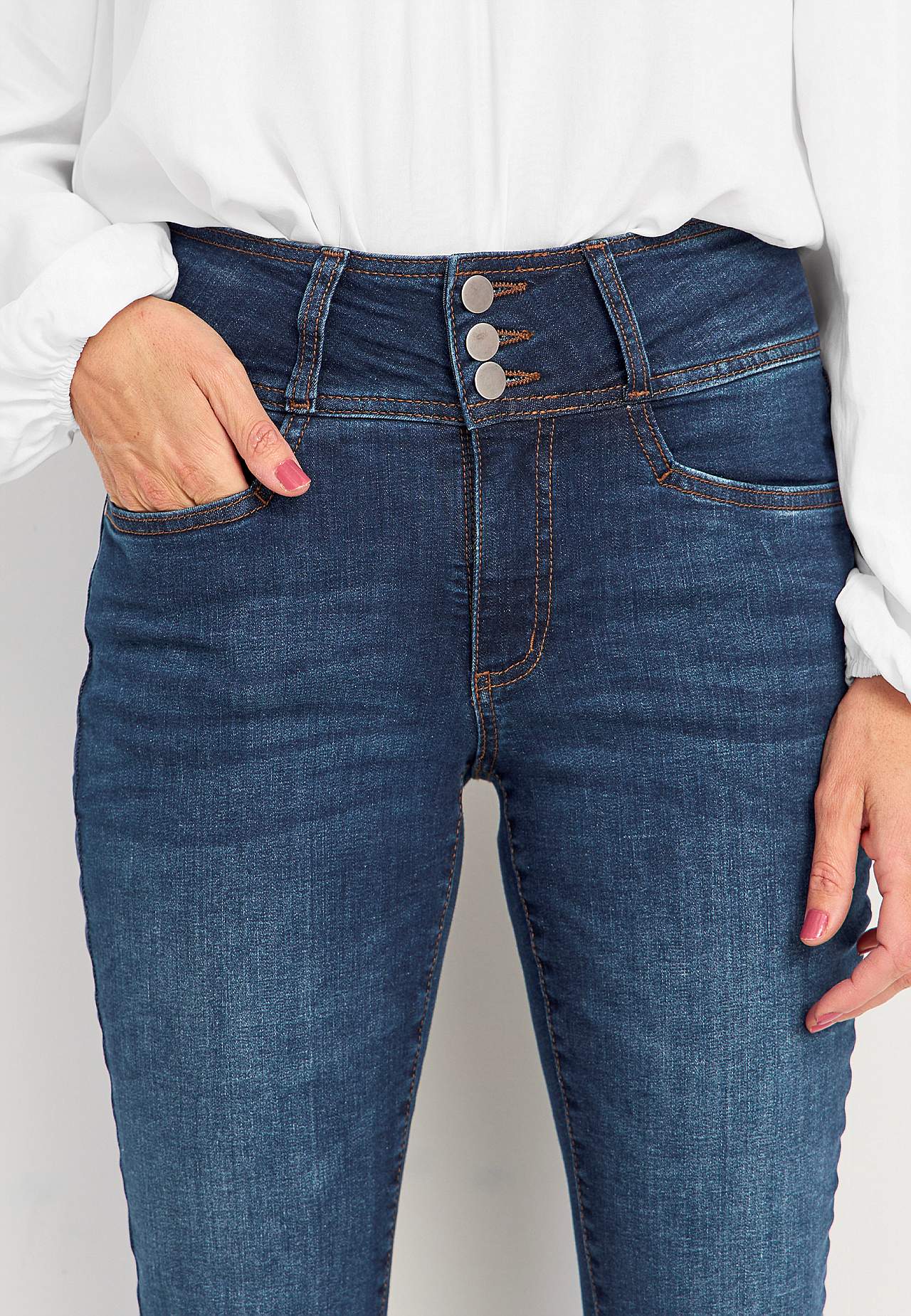 Bootcut jeans met hoge taille