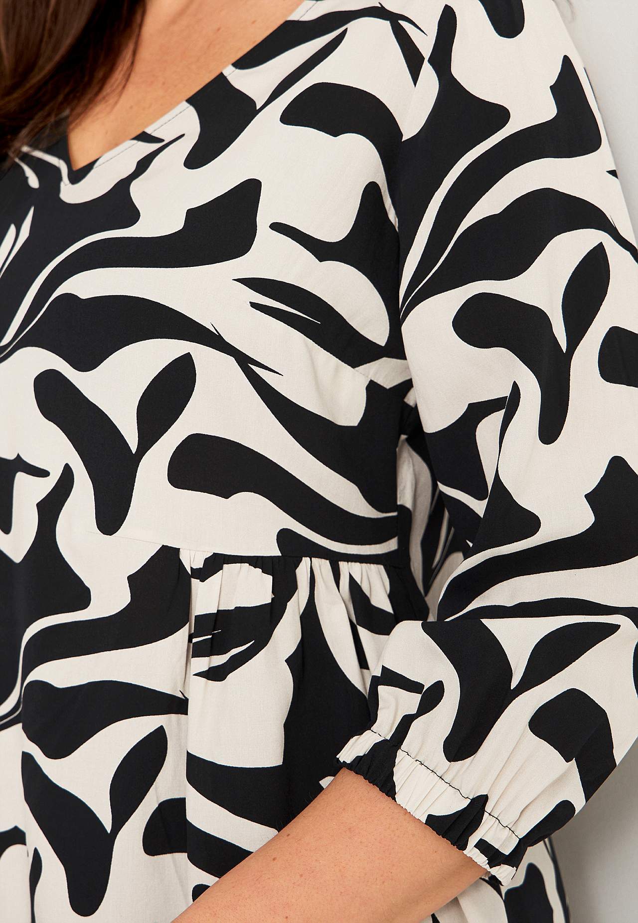 Tuniek met 3/4 mouw