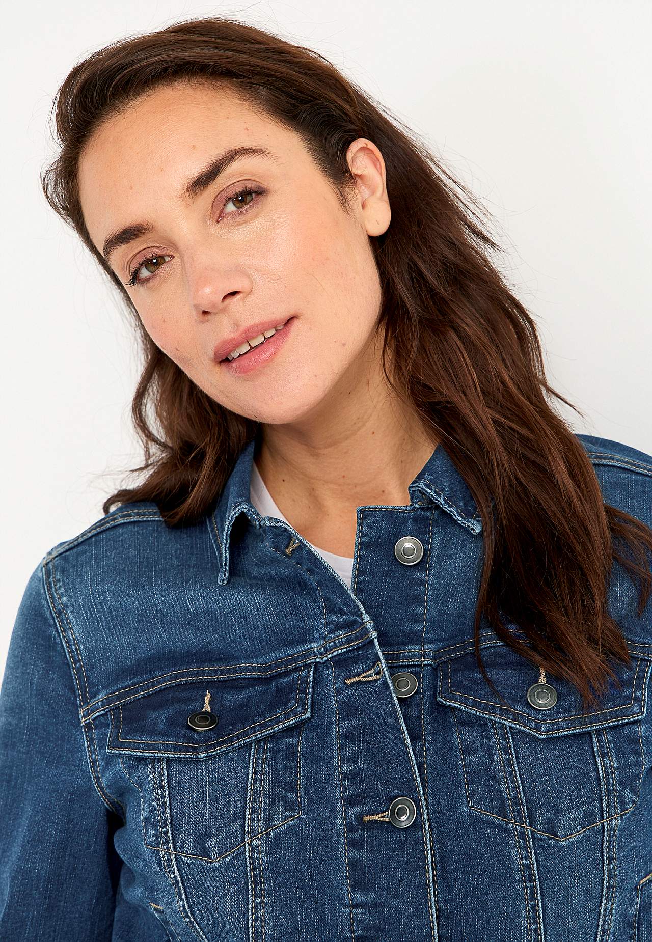 Denim jas met rek