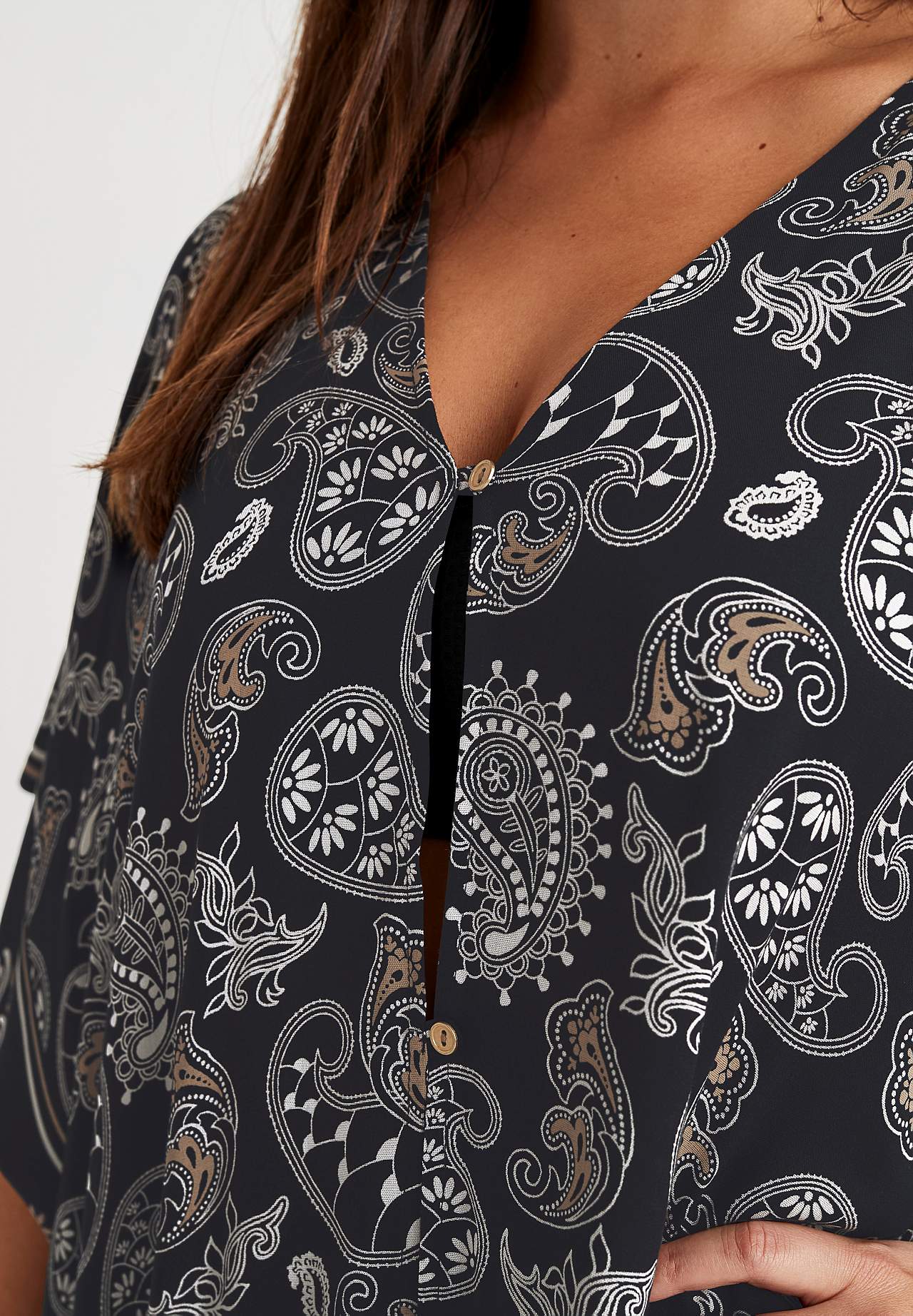 Strandkaftan met knoppen