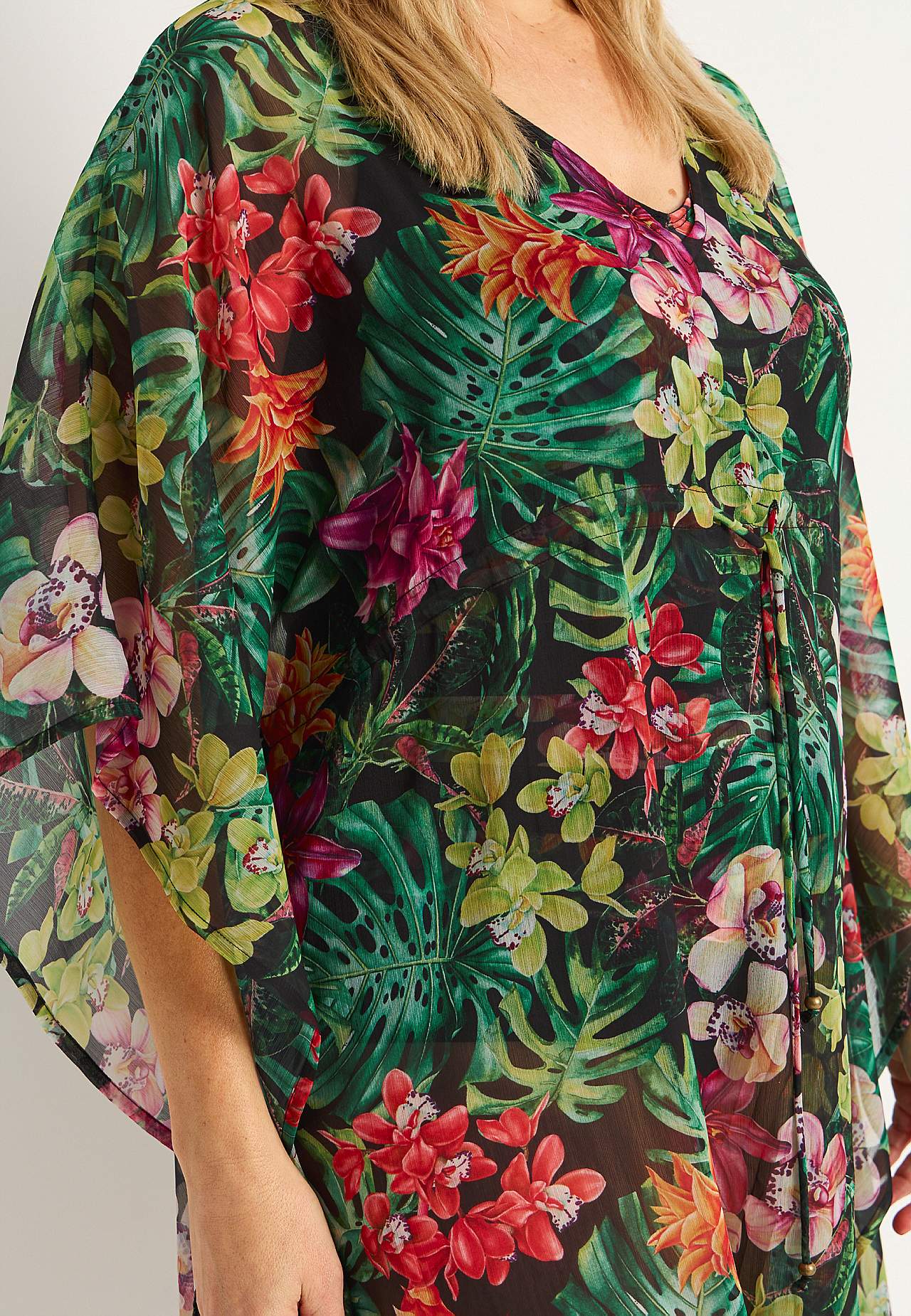 Met patroon strandkaftan